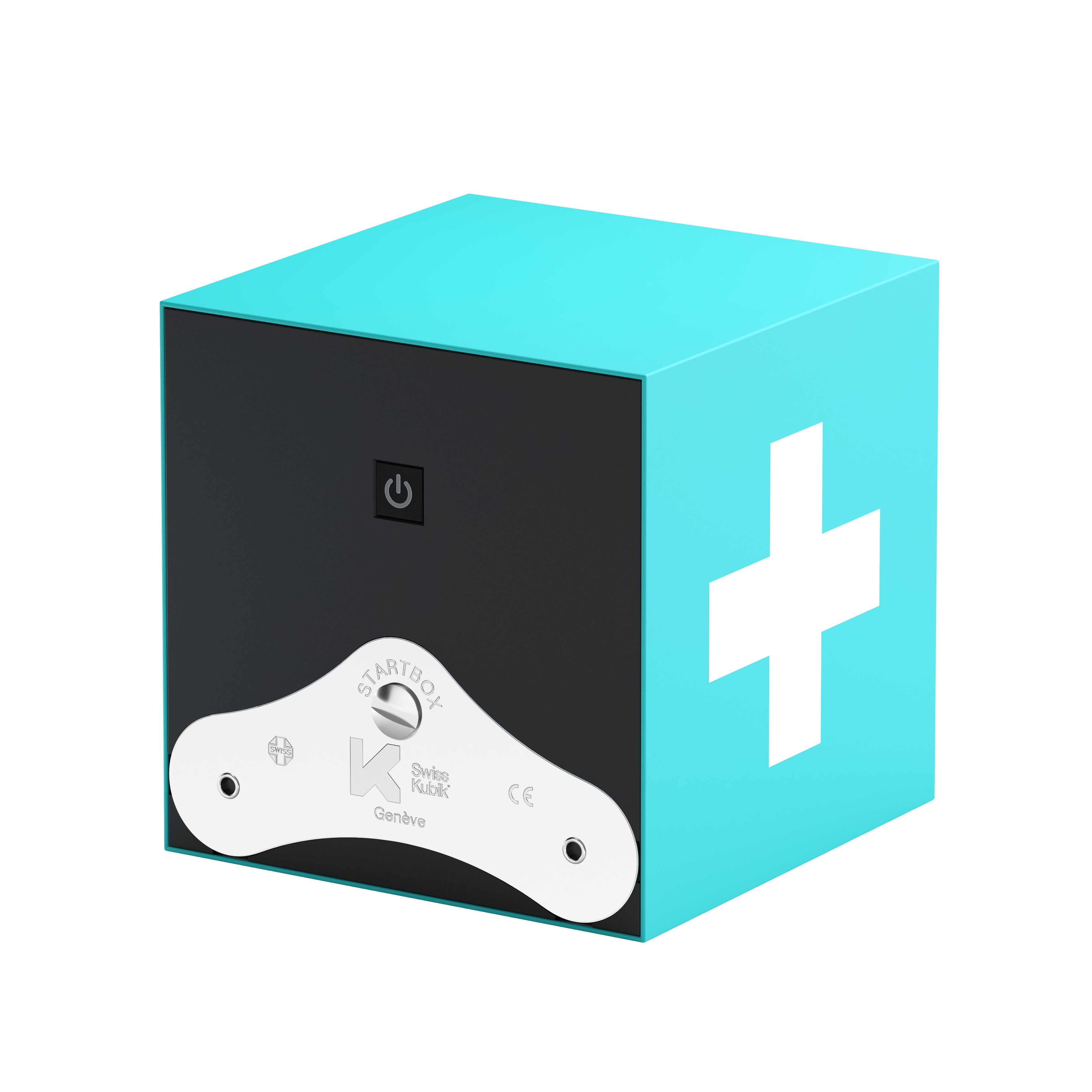 Startbox 1 Soft Touch Turquoise watch: rotating case for automatic watches