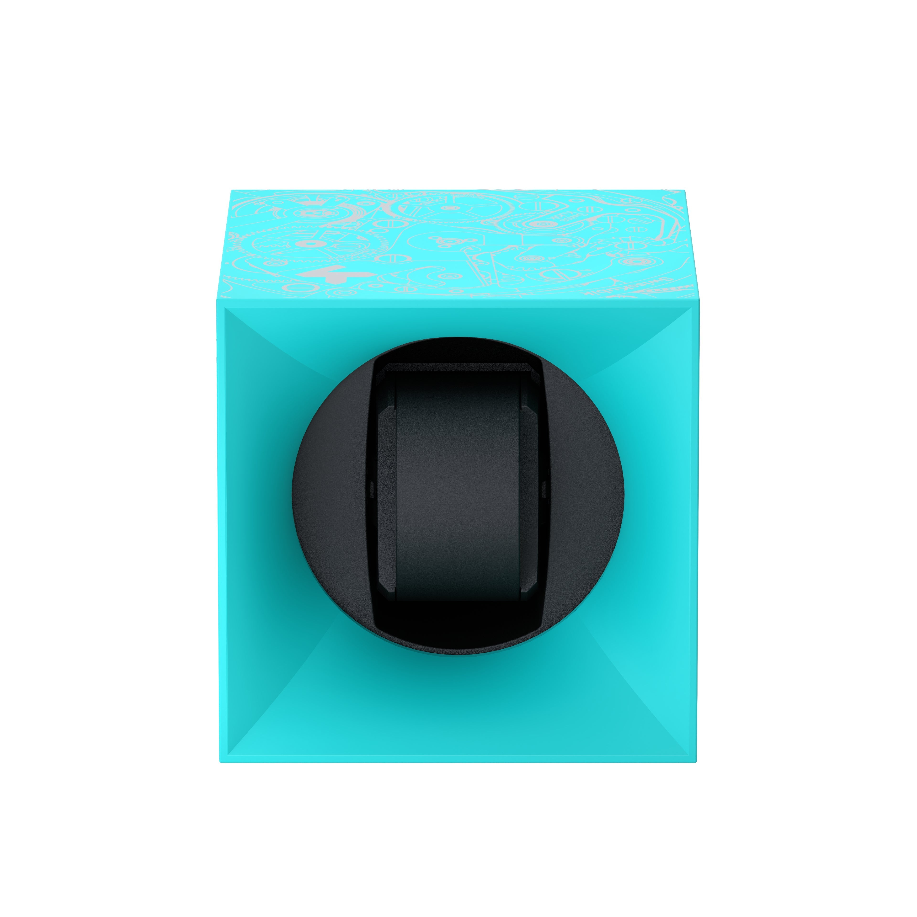 Automatic watch winder: Startbox 1 Soft Touch Turquoise watch