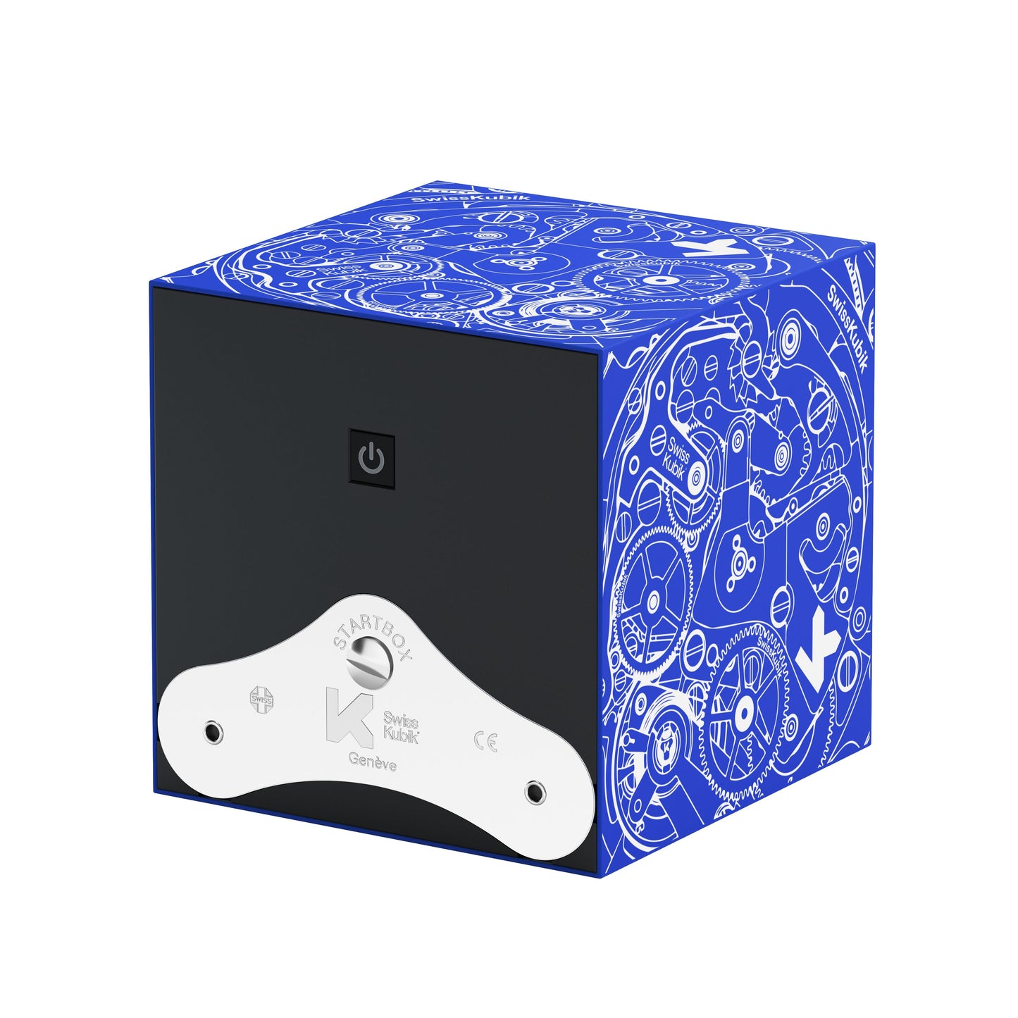 Startbox 1 Soft Touch Blue watch: rotating case for automatic watches