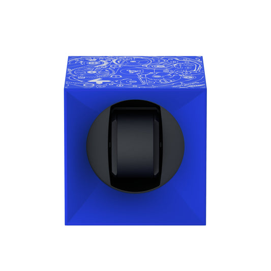 Automatic watch winder: Startbox 1 Soft Touch Blue watch