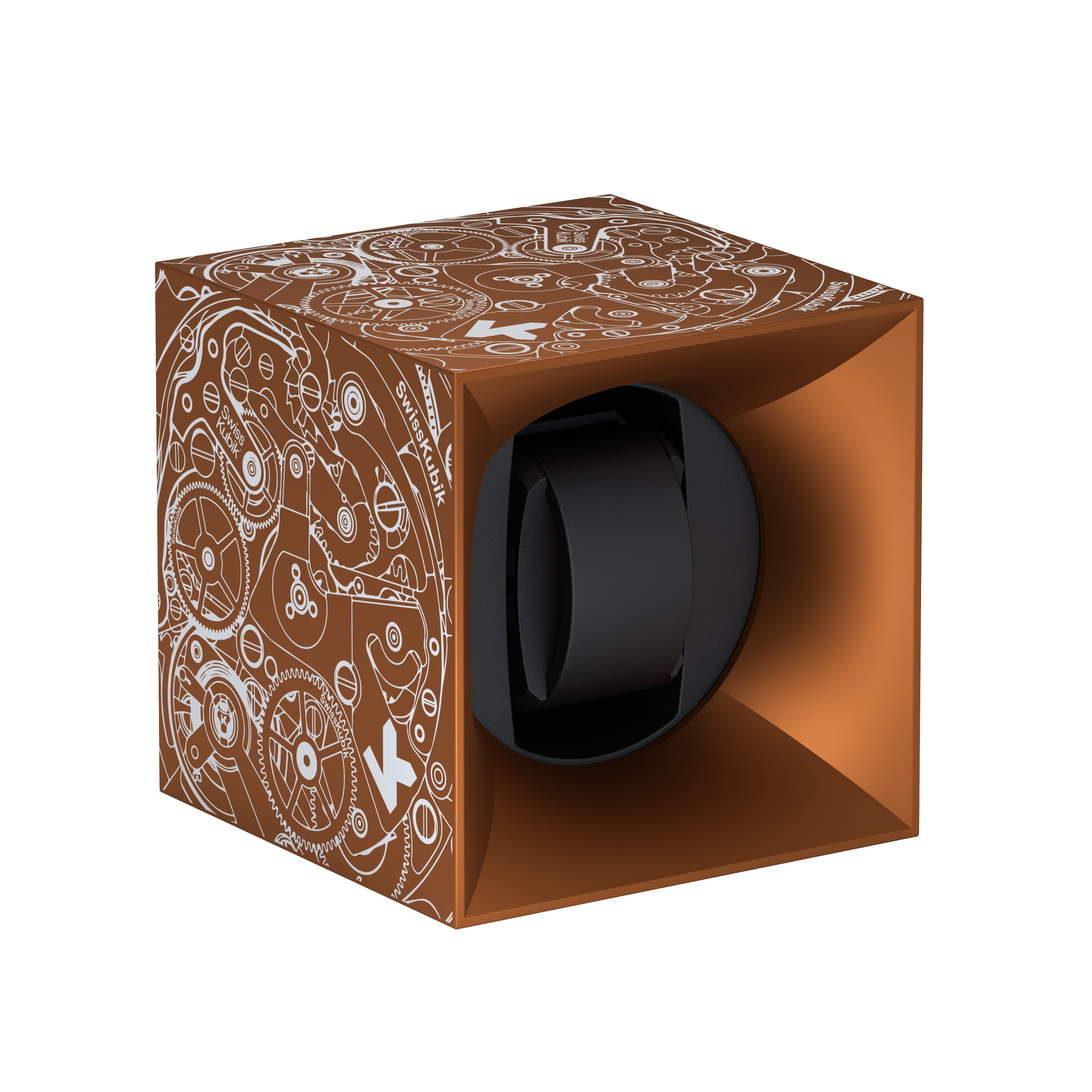 SwissKubik: Startbox Soft Touch Bronze automatic watch winder for 1 watch