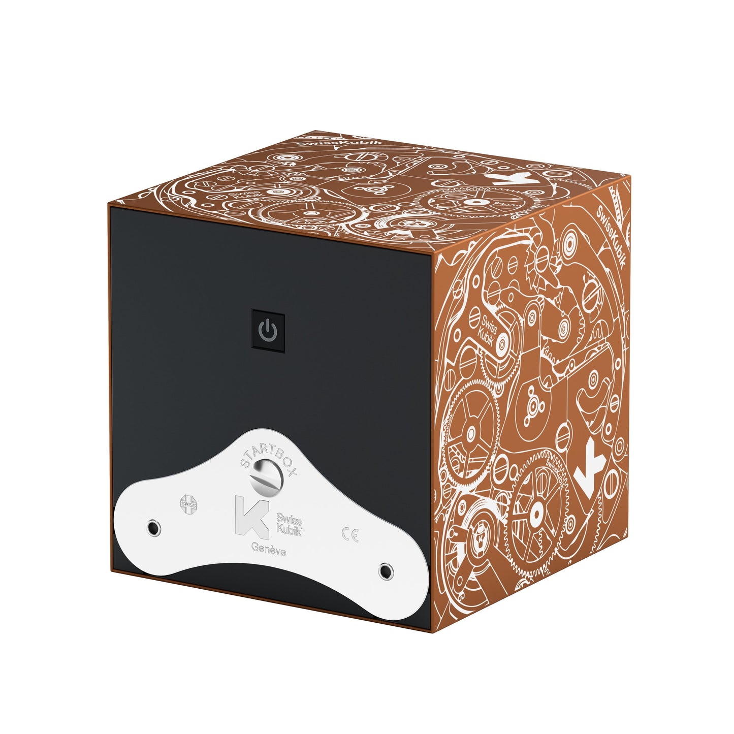 Startbox 1 Soft Touch Bronze watch: rotating case for automatic watches