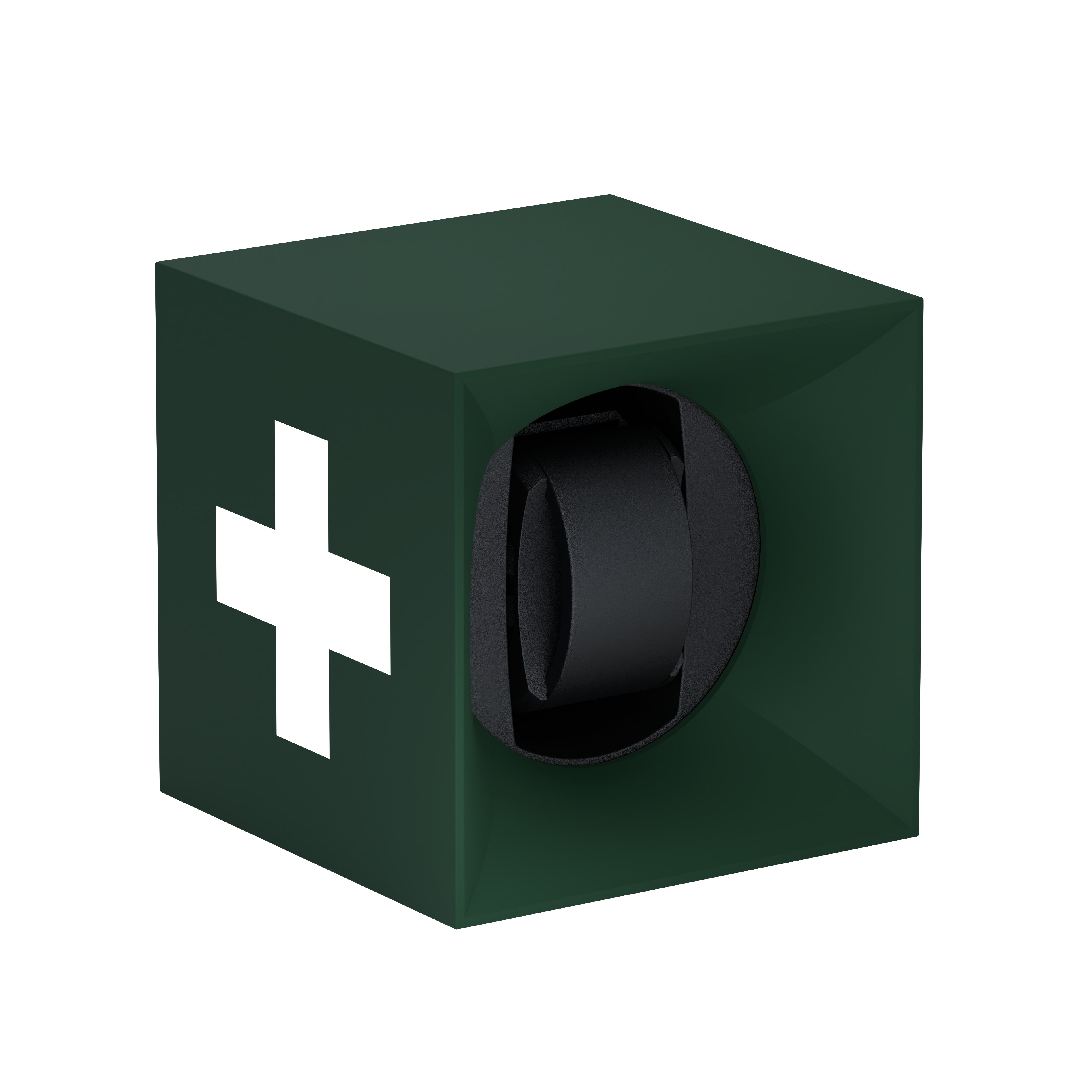 SwissKubik: Startbox Soft Touch automatic watch winder Green 1 watch