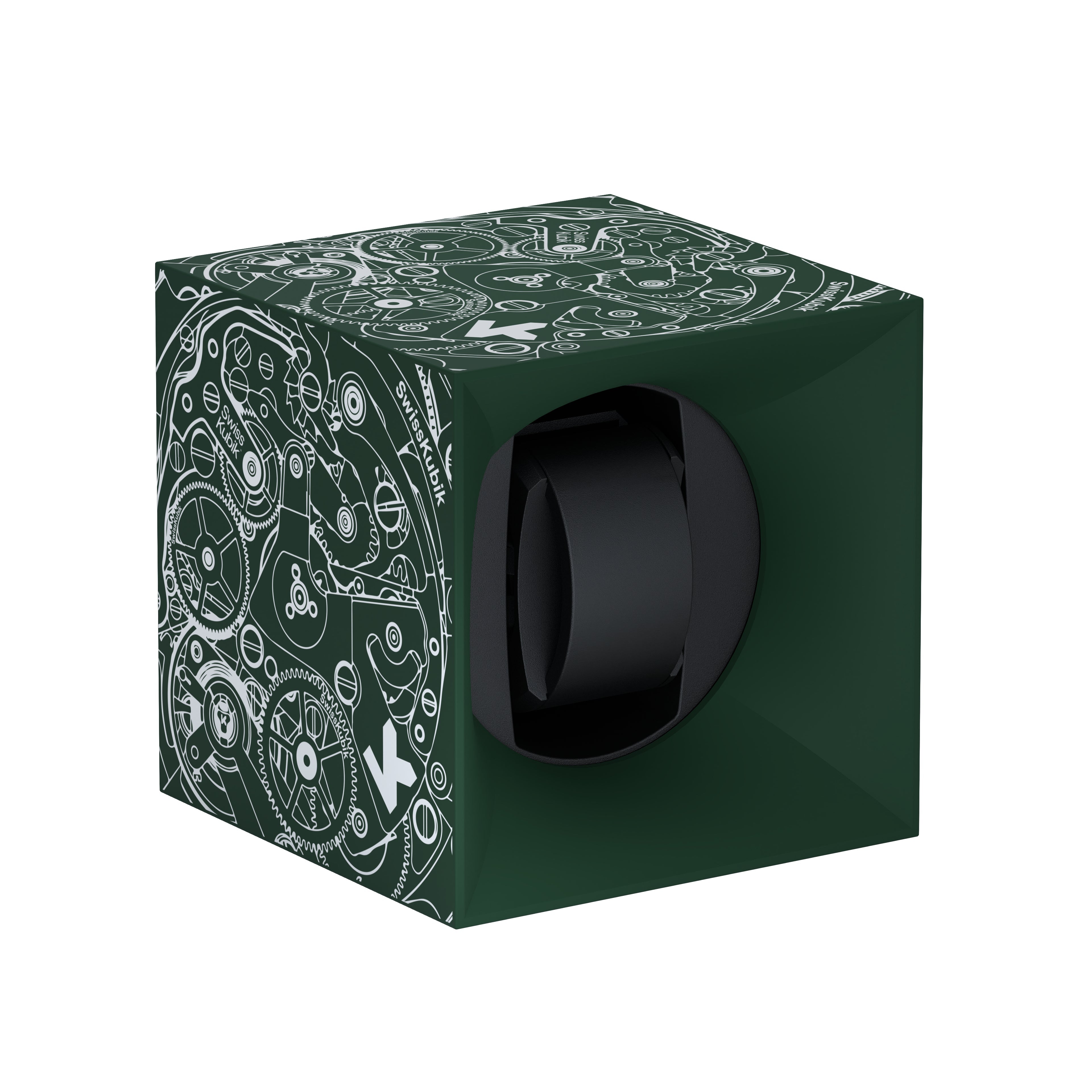 SwissKubik: Startbox Soft Touch automatic watch winder Green 1 watch