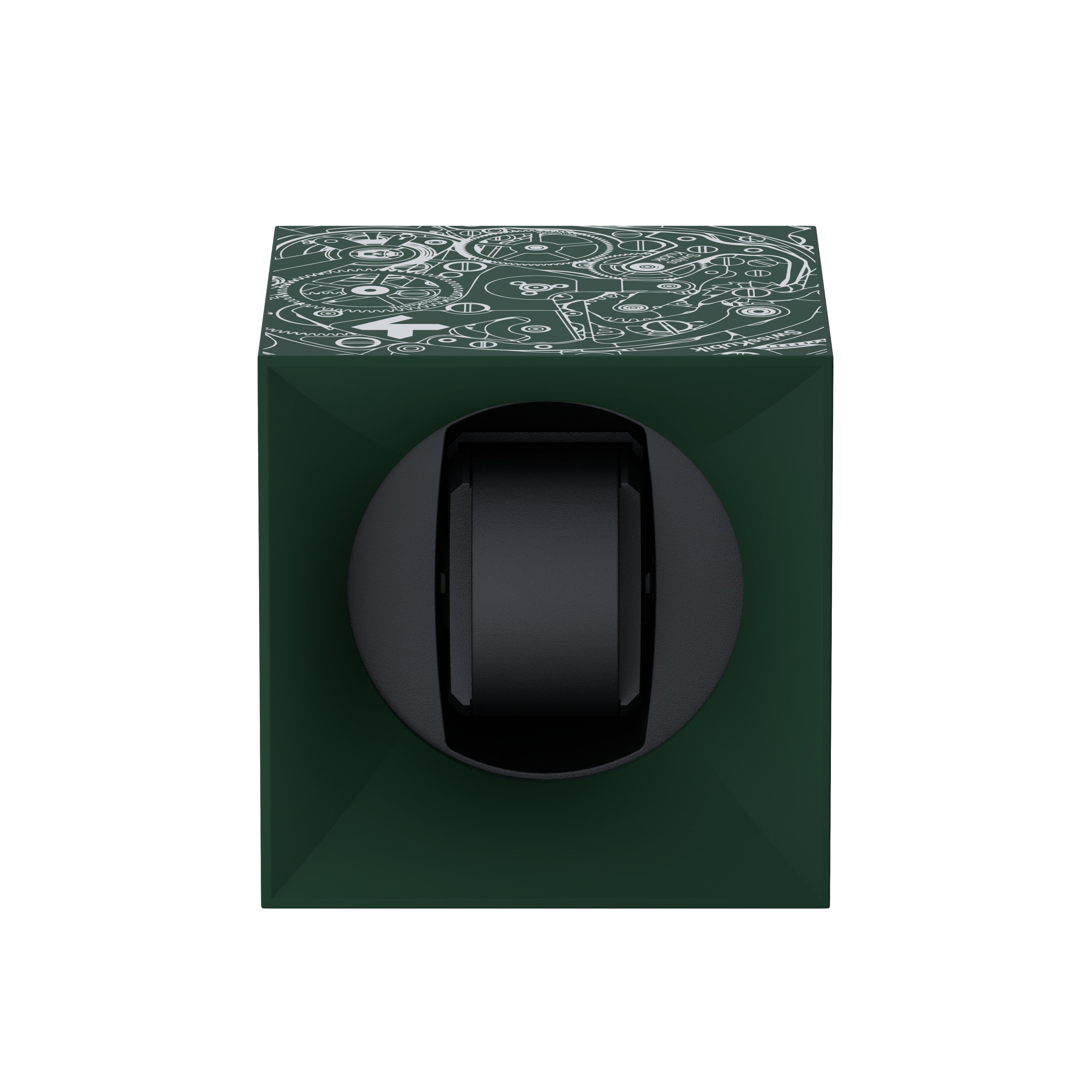 Automatic watch winder: Startbox 1 watch Soft Touch Green