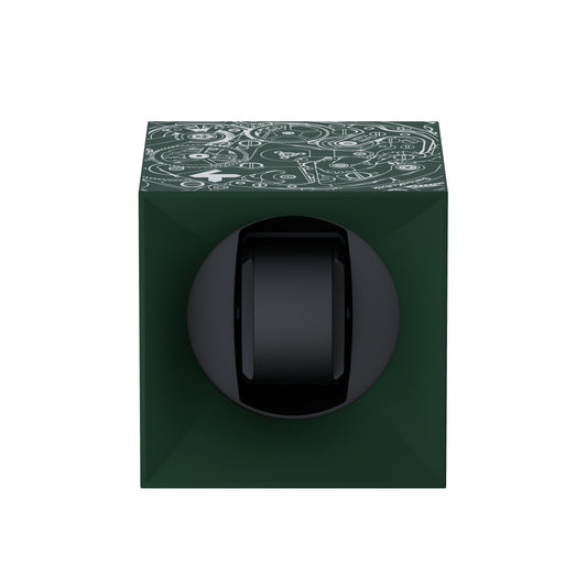 Automatic watch winder: Startbox 1 watch Soft Touch Green