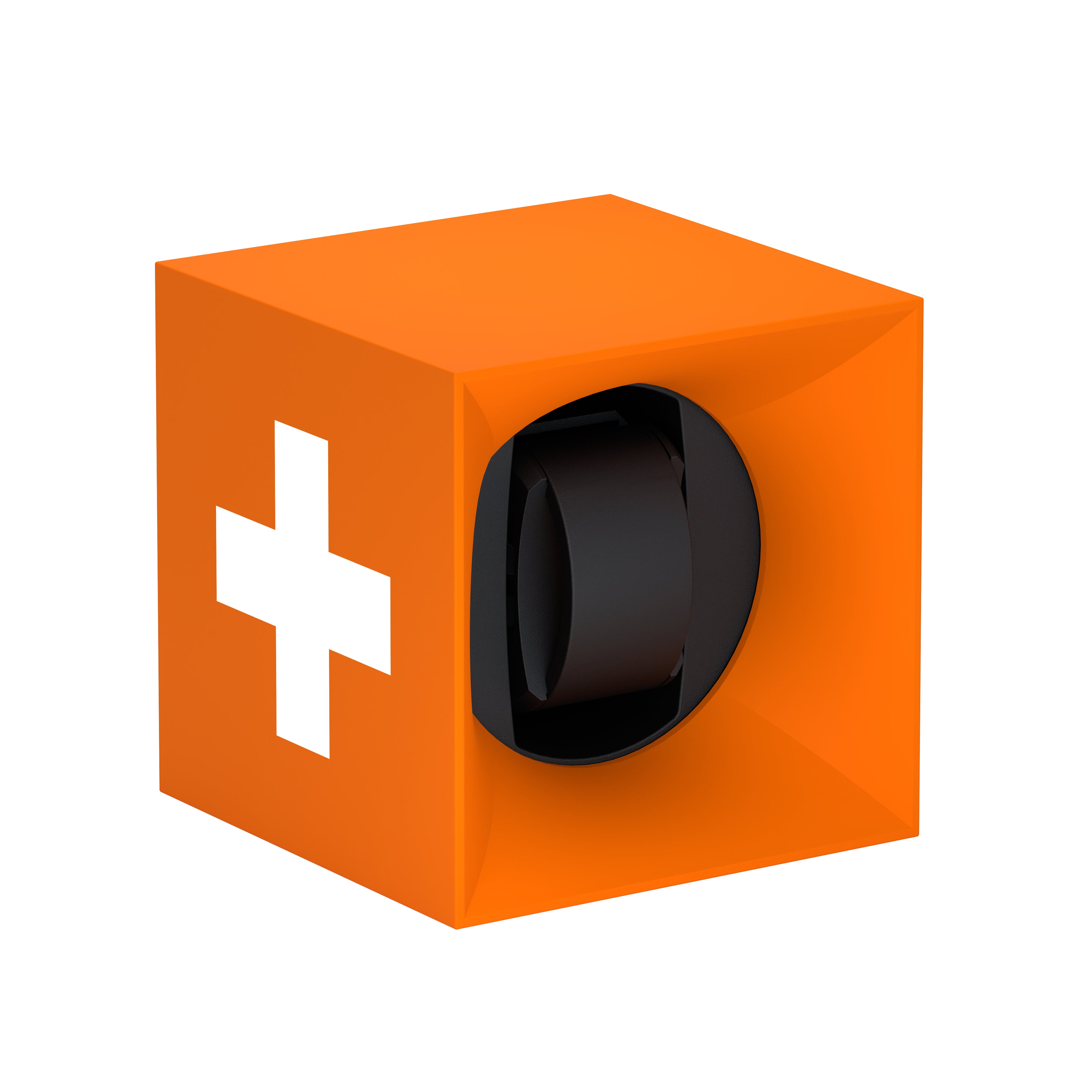 SwissKubik: Automatic watch winder Startbox Soft Touch Orange 1 watch