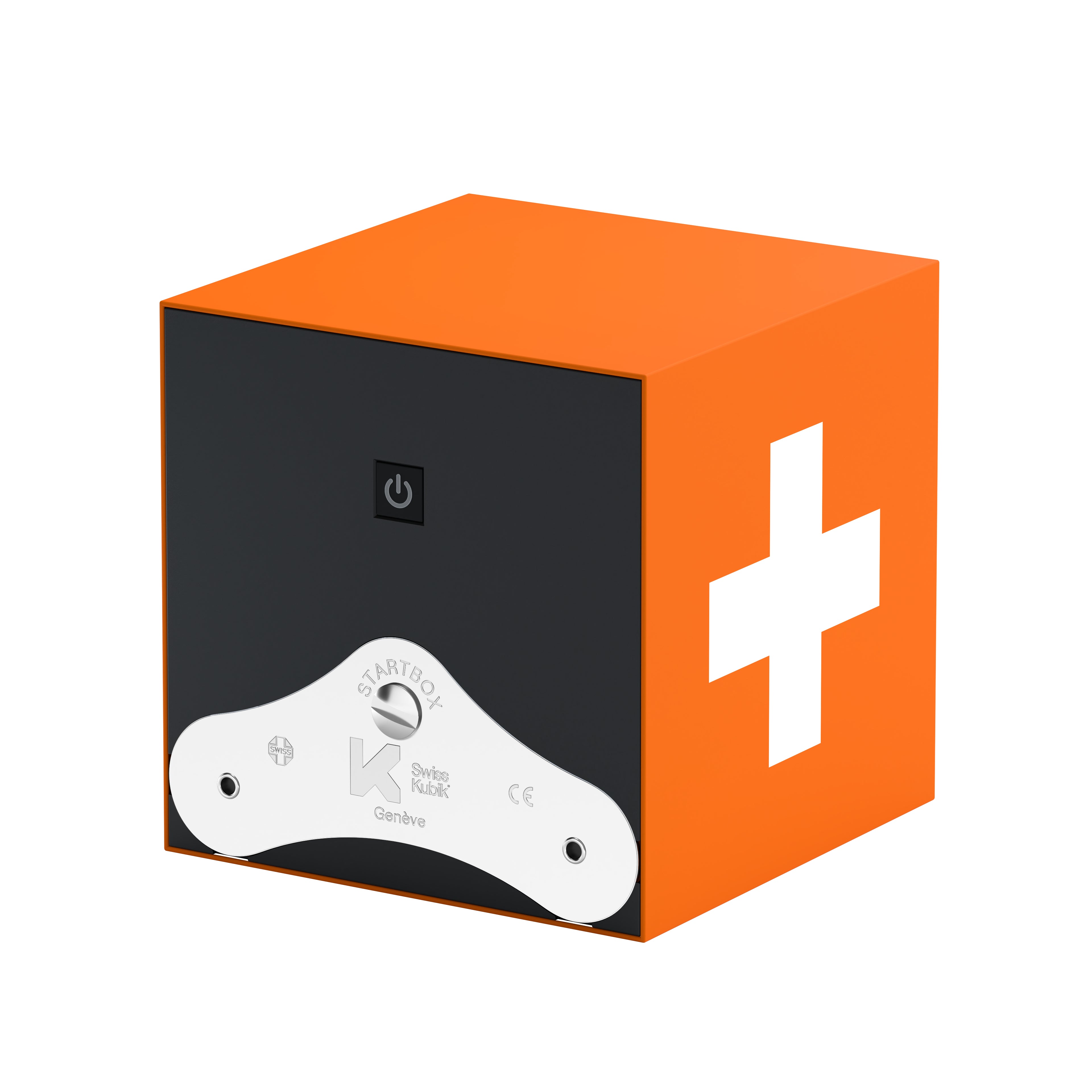 Startbox 1 Soft Touch Orange watch: rotating case for automatic watches