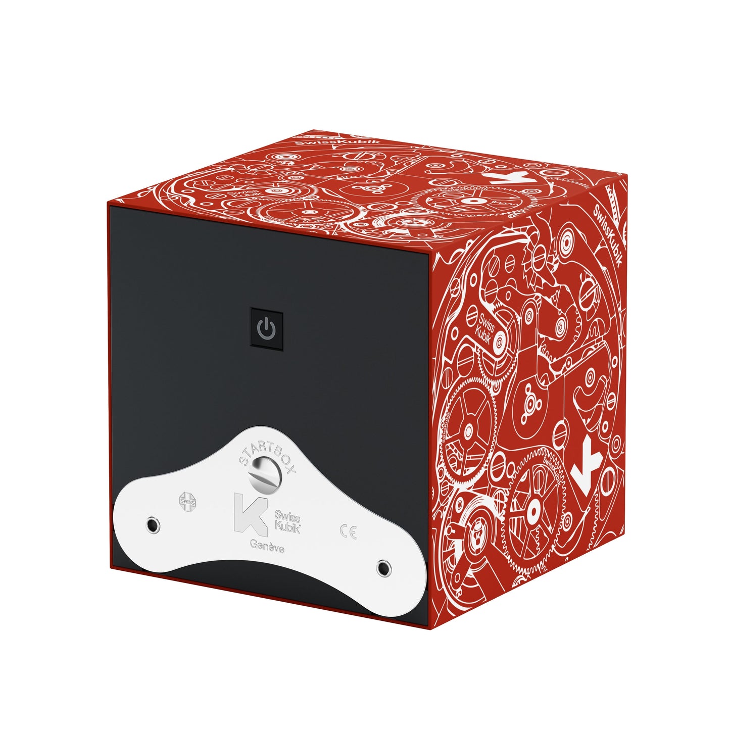 Startbox 1 Soft Touch Red watch: rotating case for automatic watches