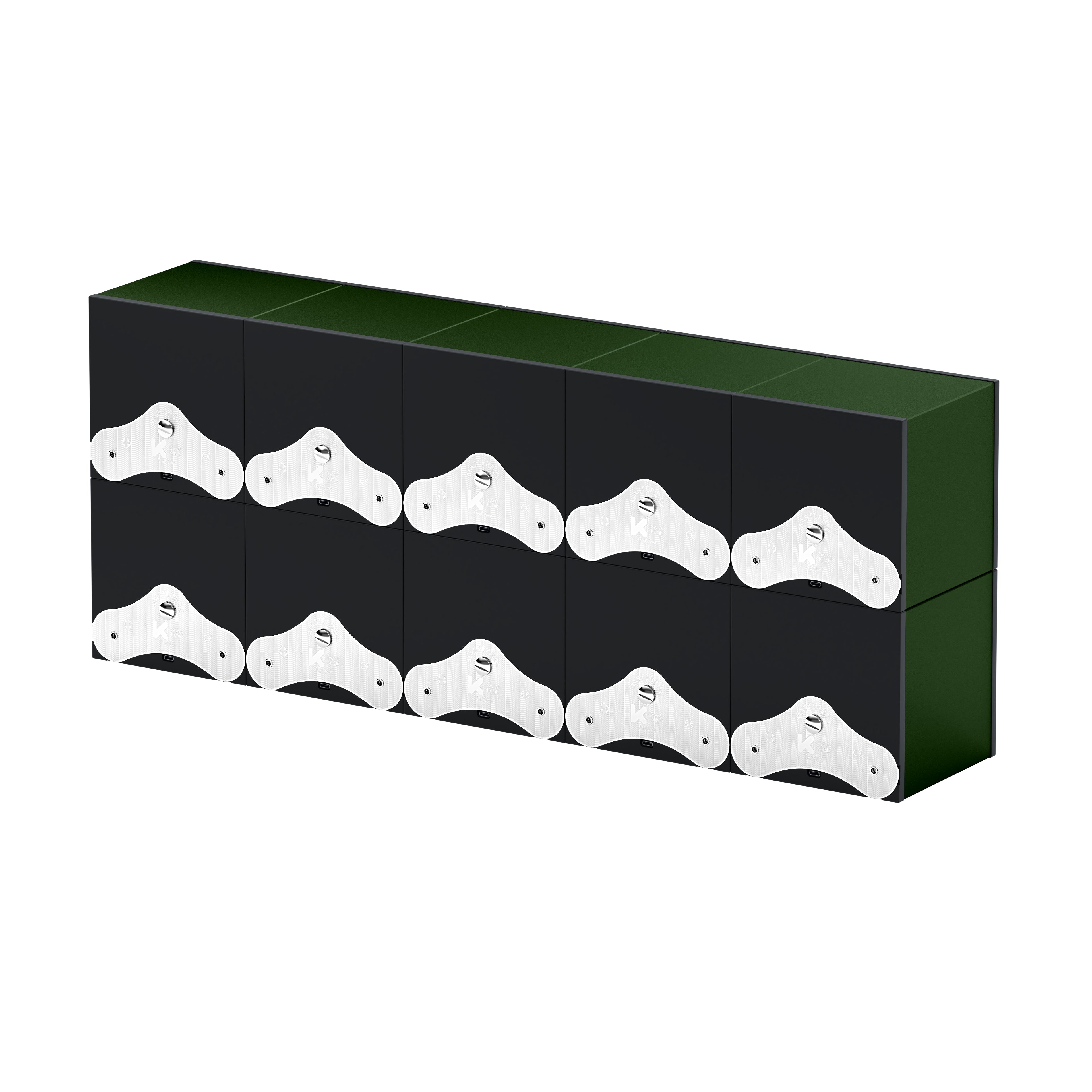SwissKubik: Masterbox Aluminum Dark Green Automatic Watch Winder for 10 Watches