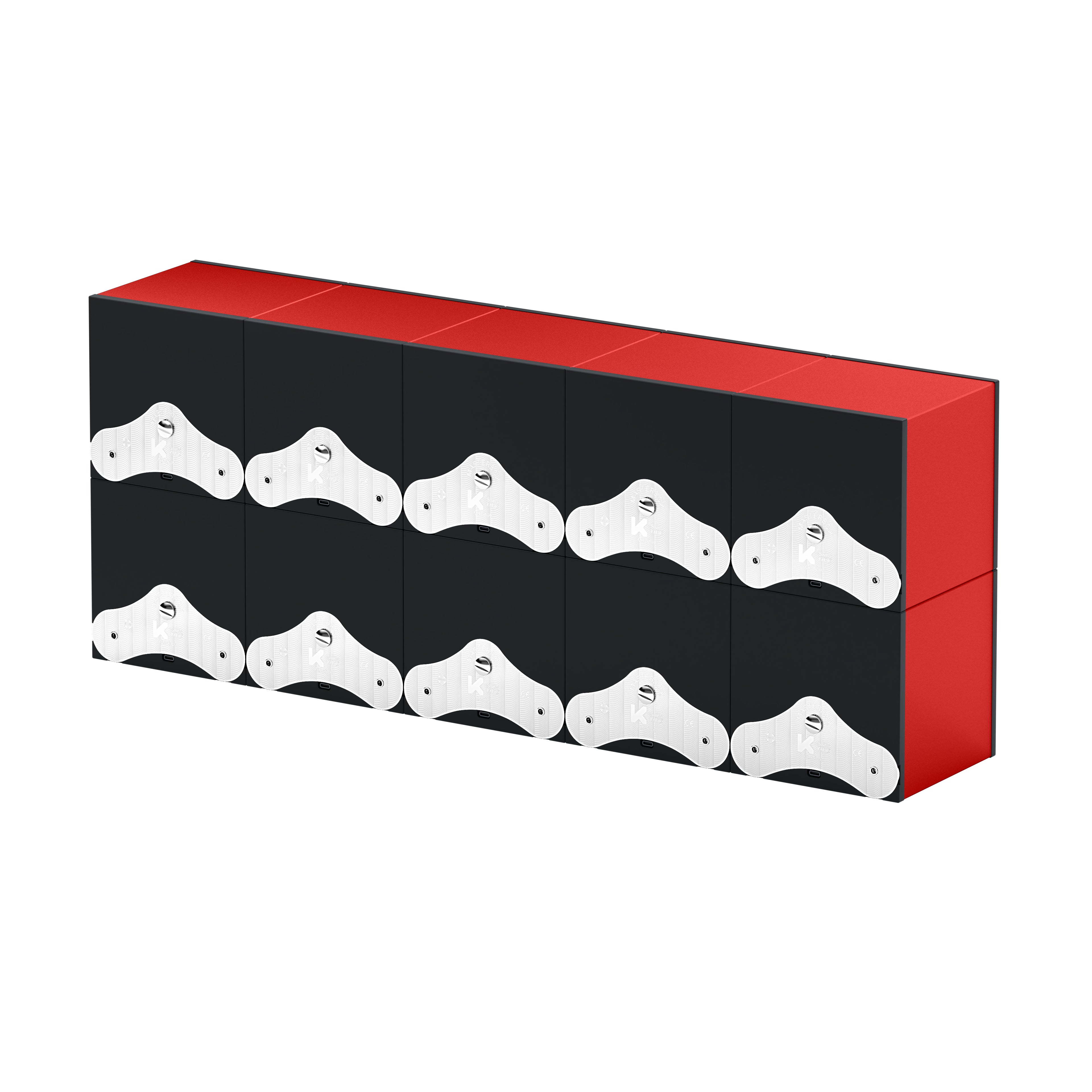 SwissKubik: Masterbox Aluminum Red Automatic Watch Winder for 10 Watches
