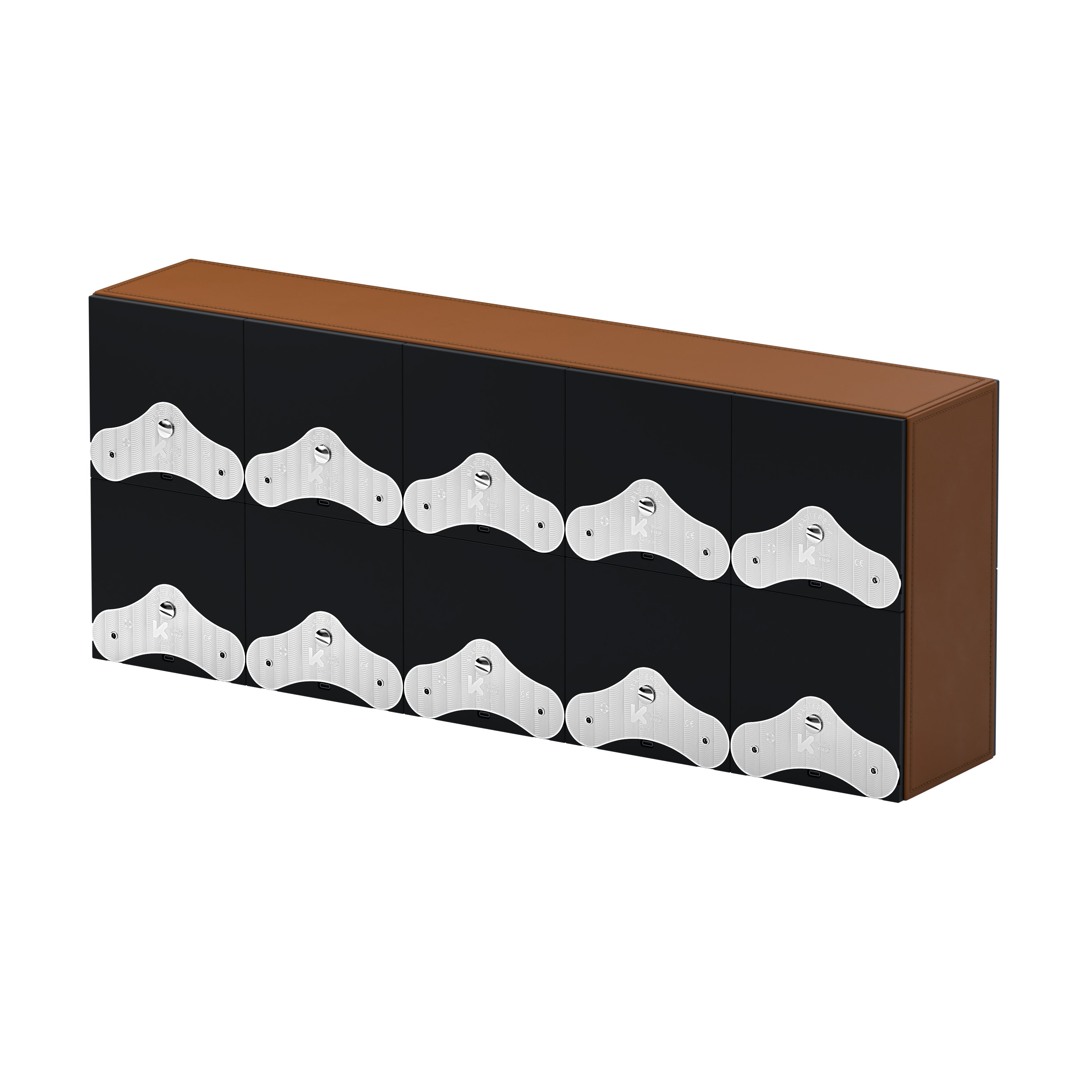 SwissKubik: Masterbox automatic watch winder, Cognac leather, 10 watches