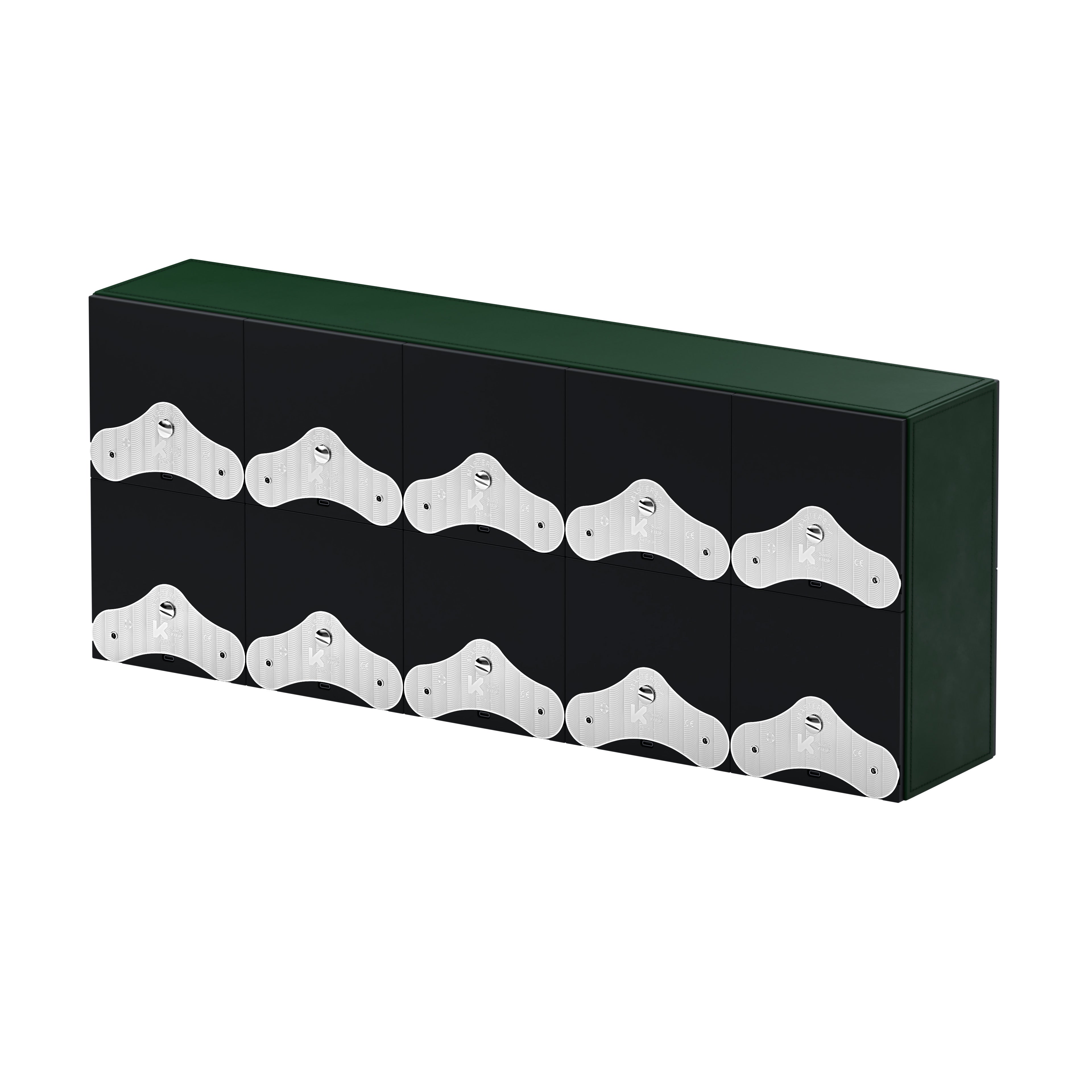 SwissKubik: Masterbox automatic watch winder Green Leather 10 watches