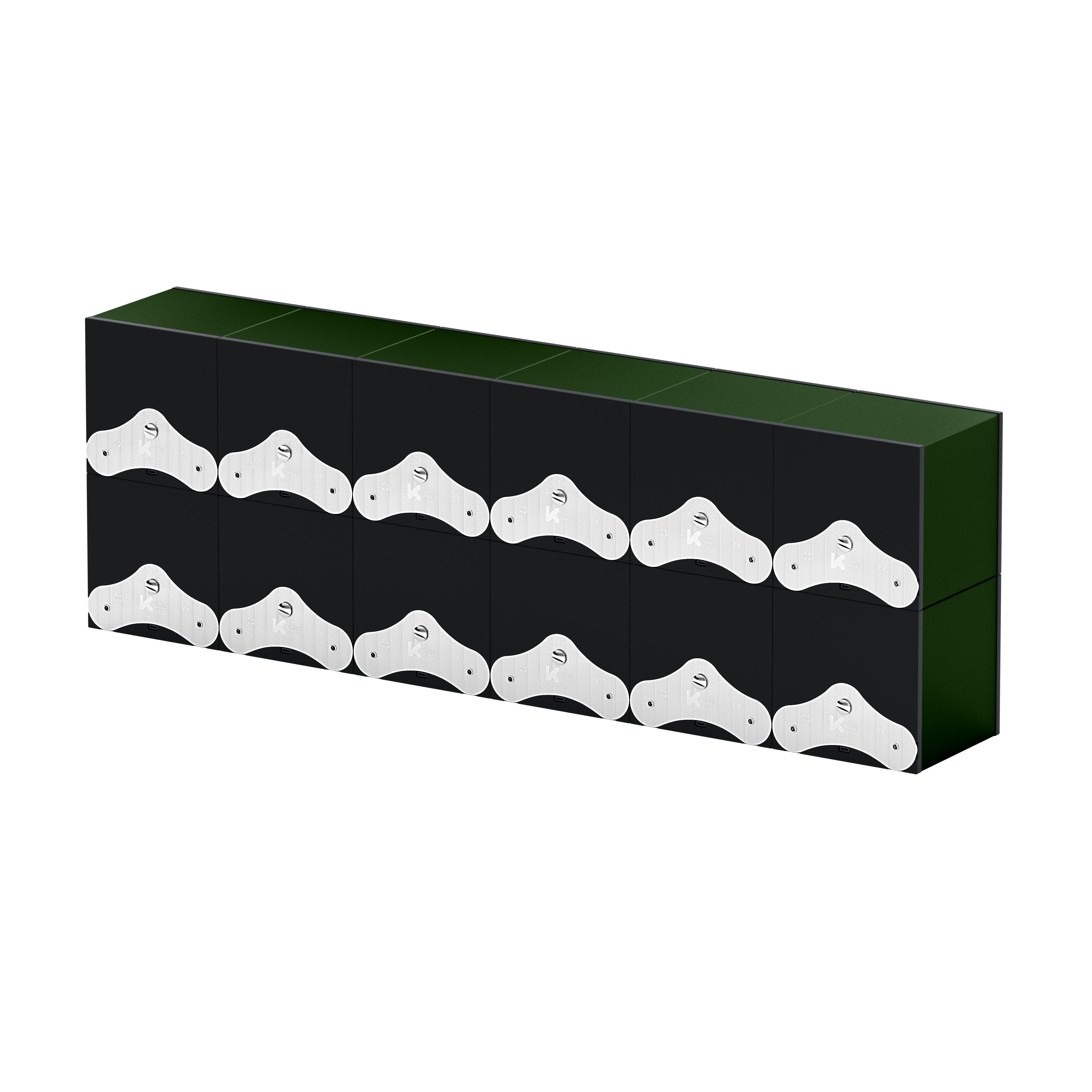 SwissKubik: Masterbox Aluminum Dark Green Automatic Watch Winder for 12 Watches