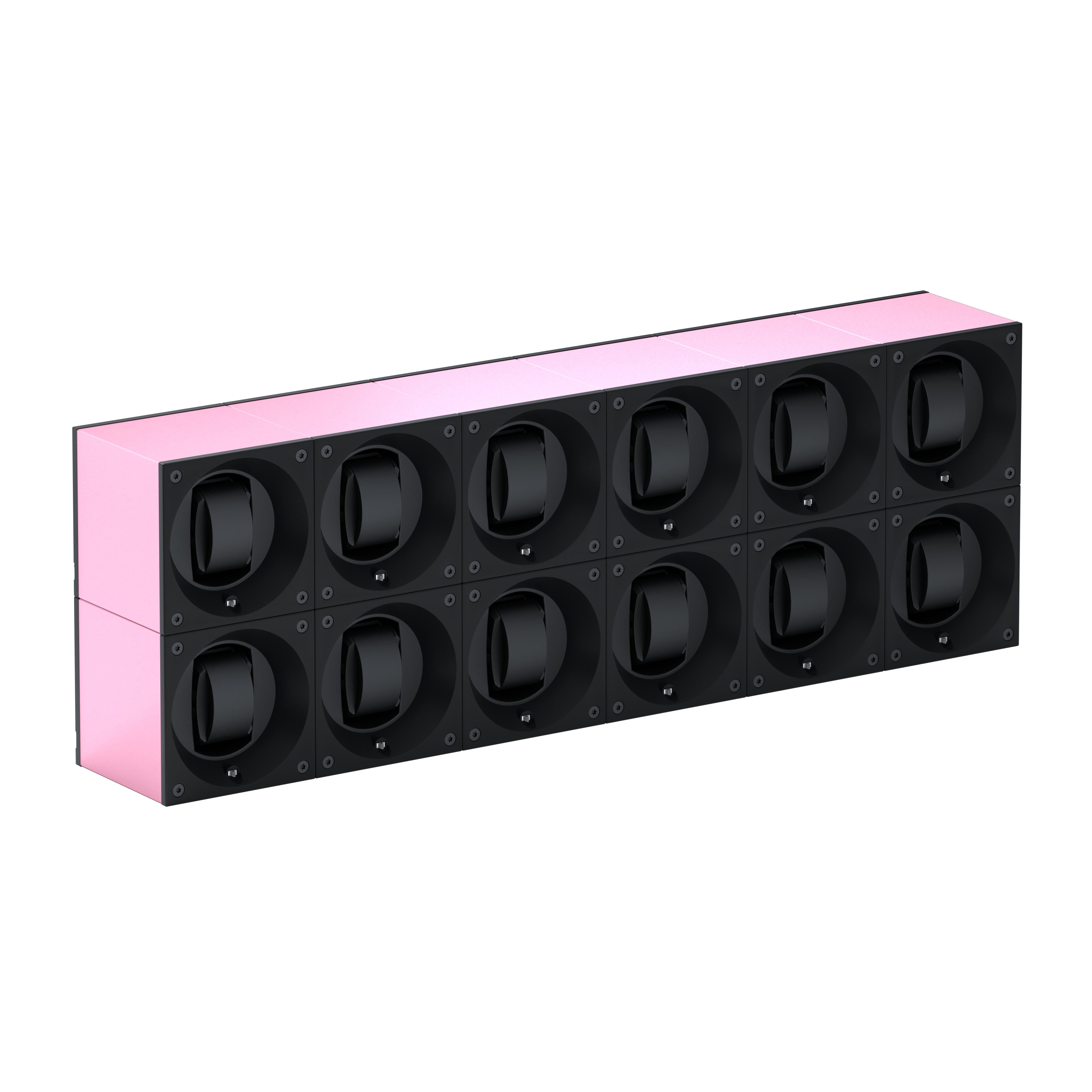 Automatic watch winder: Masterbox 12 watches Pink Aluminum