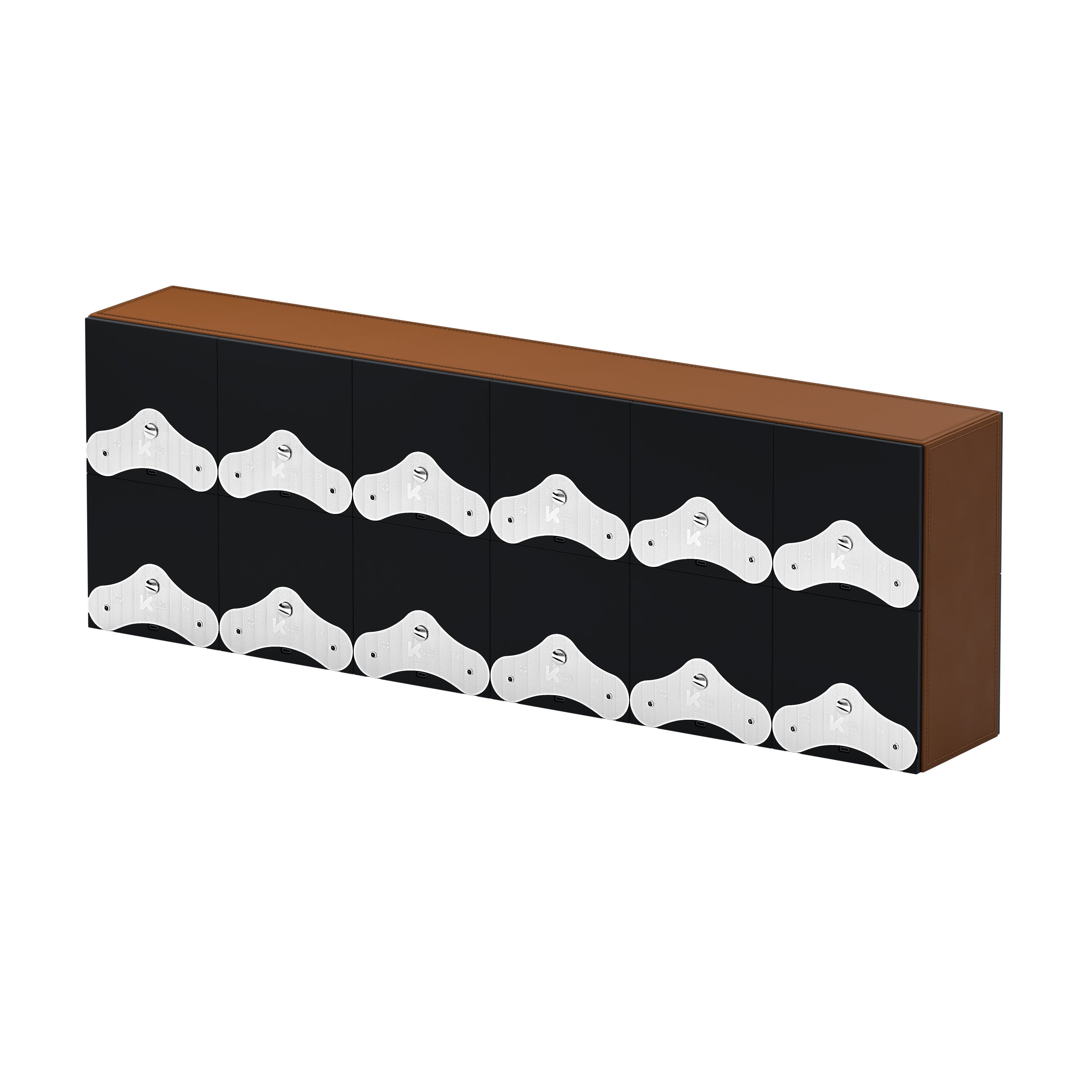 SwissKubik: Masterbox Cognac Leather Automatic Watch Winder for 12 Watches