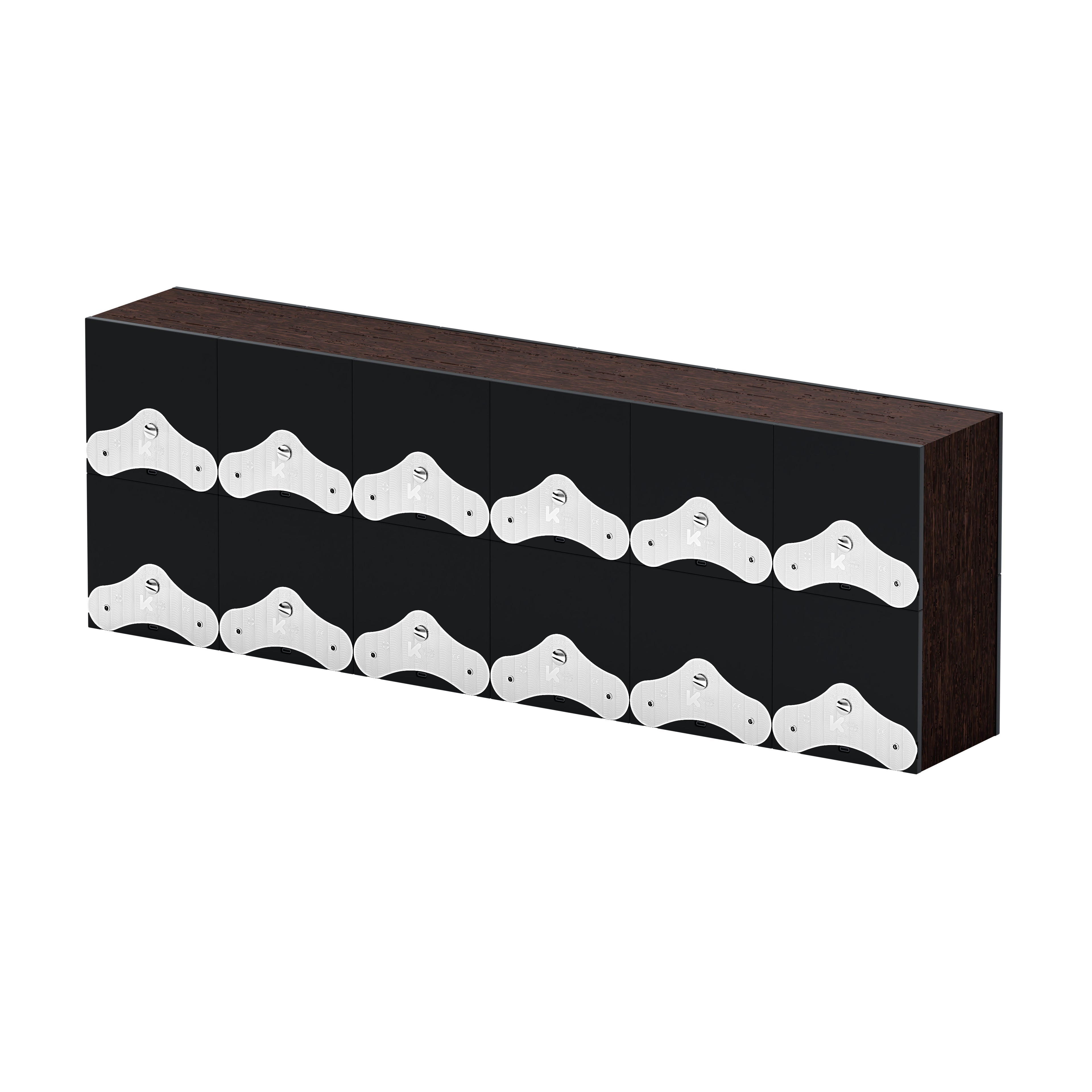 SwissKubik: Masterbox automatic watch winder in natural wenge wood for 12 watches