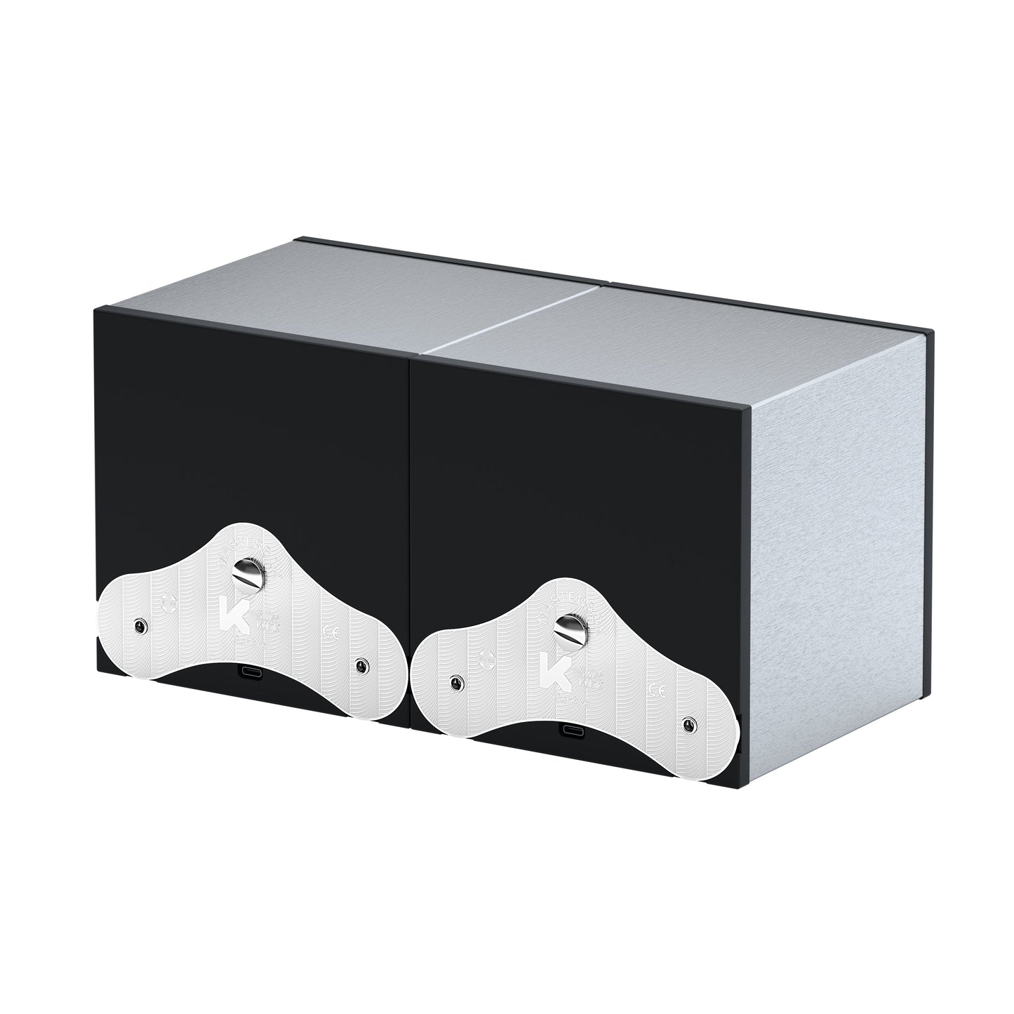 SwissKubik: Masterbox Brushed Aluminum Automatic Watch Winder for 2 Watches