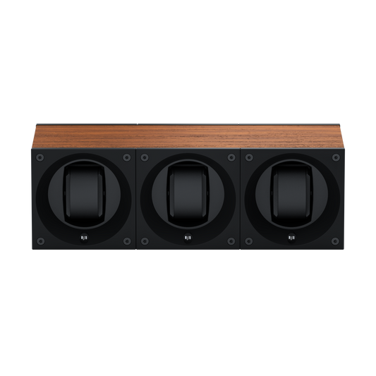 Masterbox 3 Oak Wood Watches: rotating case for automatic watches