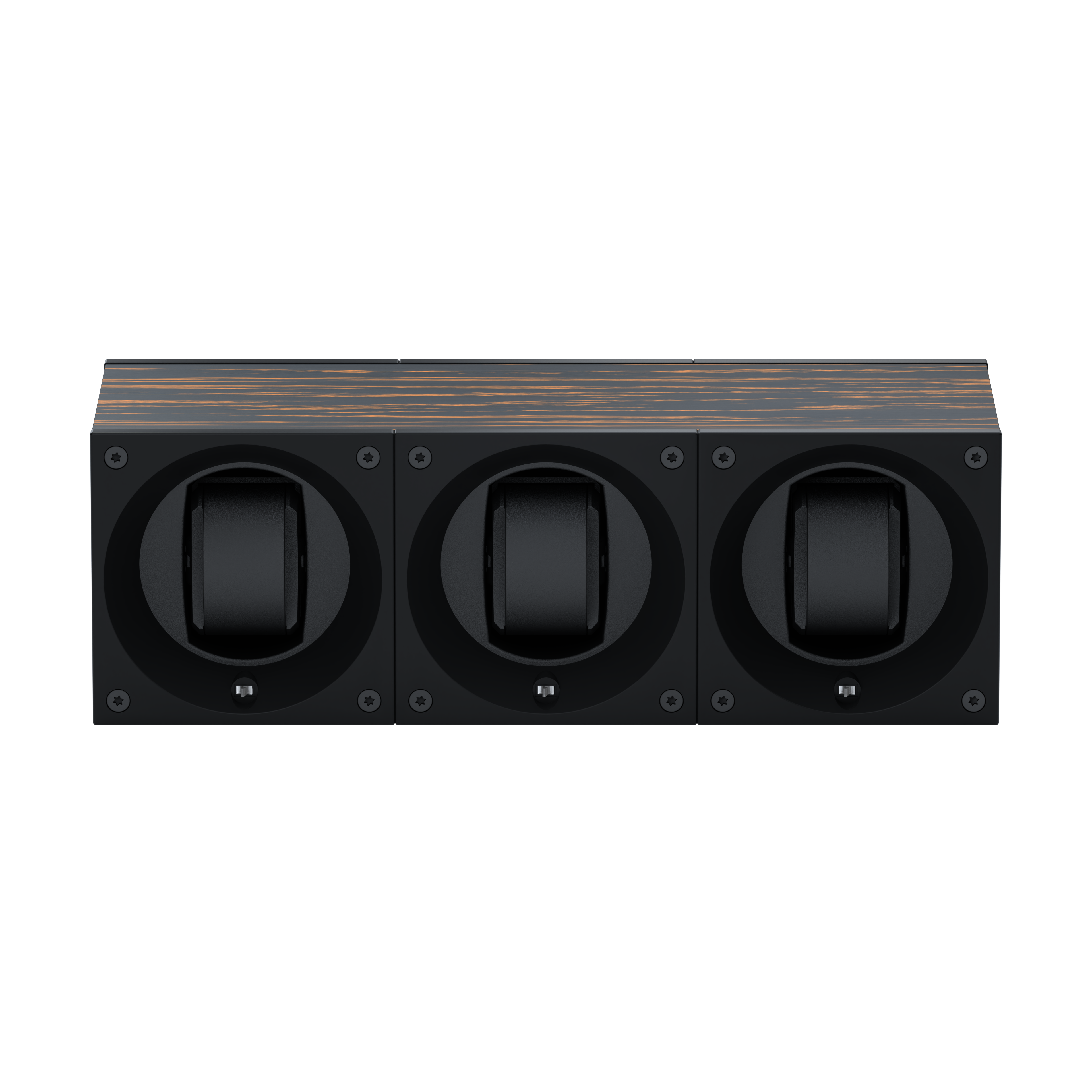 Masterbox 3 Palm Wood Watches: Rotating Watch Case for Automatic Watches