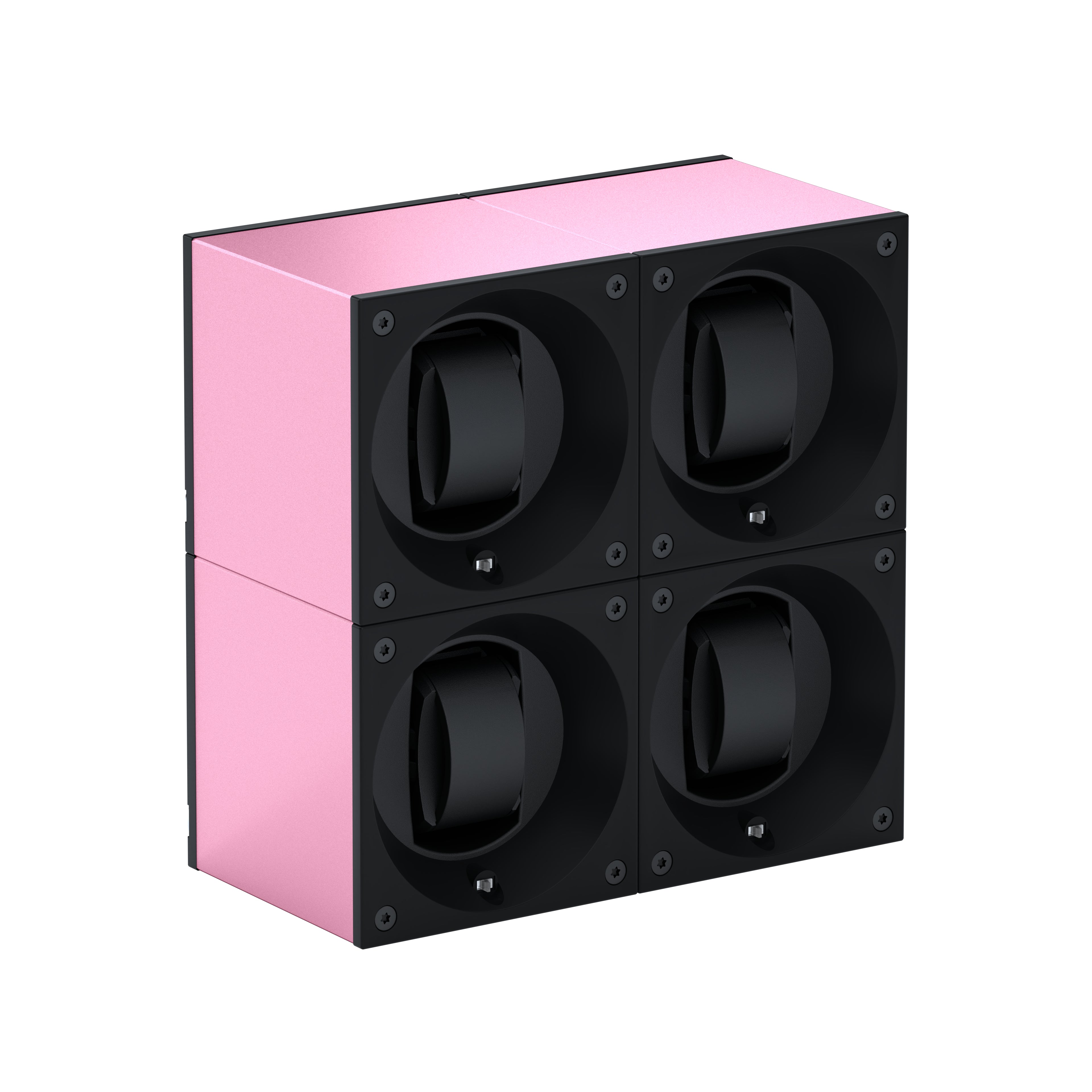 Automatic watch winder: Masterbox 4 watches Aluminum Pink