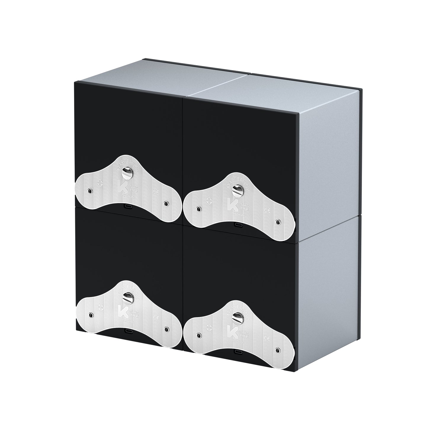 SwissKubik: Masterbox Aluminum Silver Automatic Watch Winder for 4 Watches