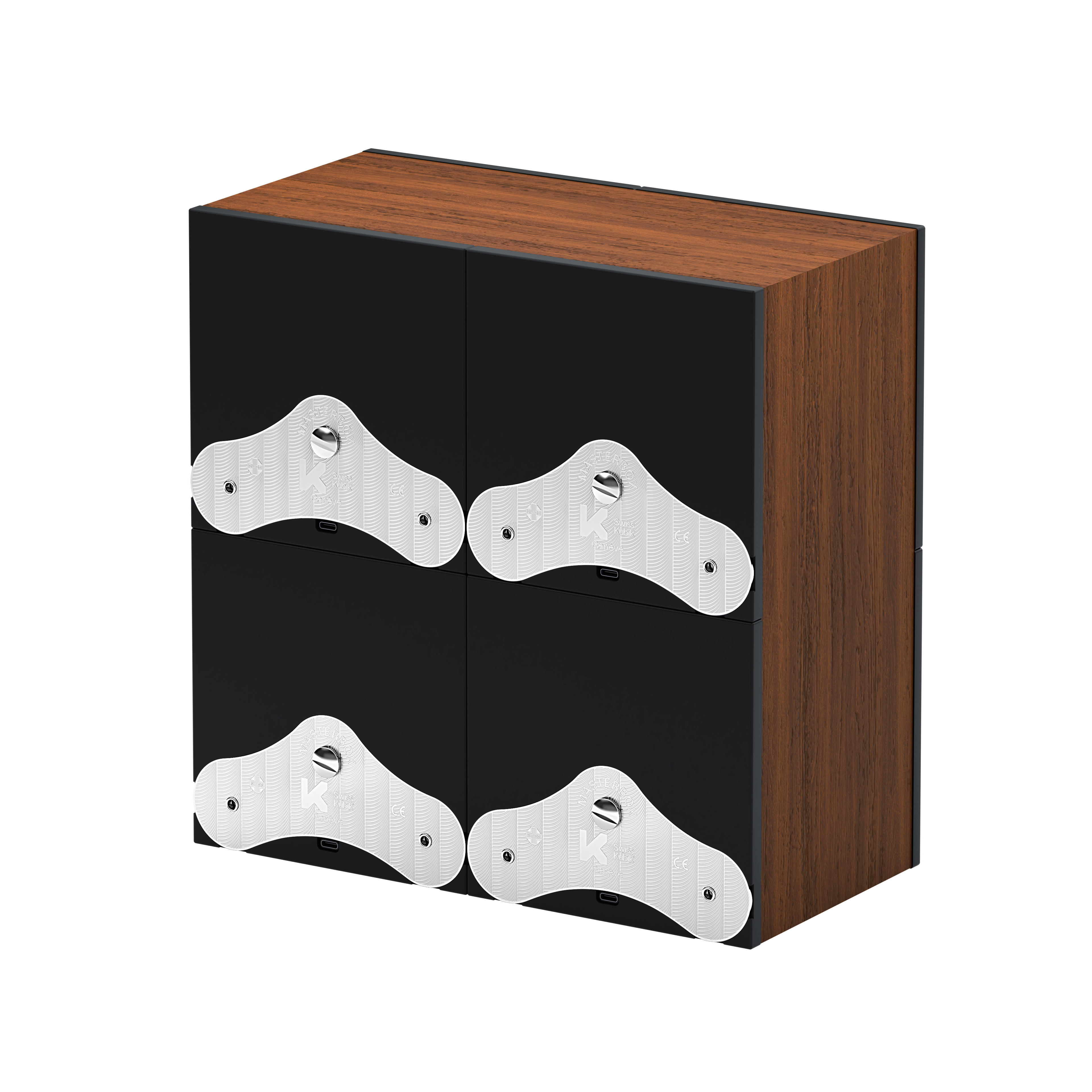 SwissKubik: Masterbox Oak Wood Automatic Watch Winder for 4 Watches