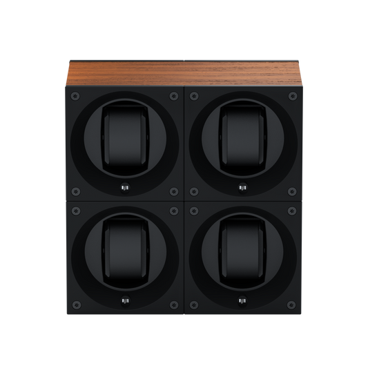 Masterbox 4 Oak Wood Watches: rotating case for automatic watches