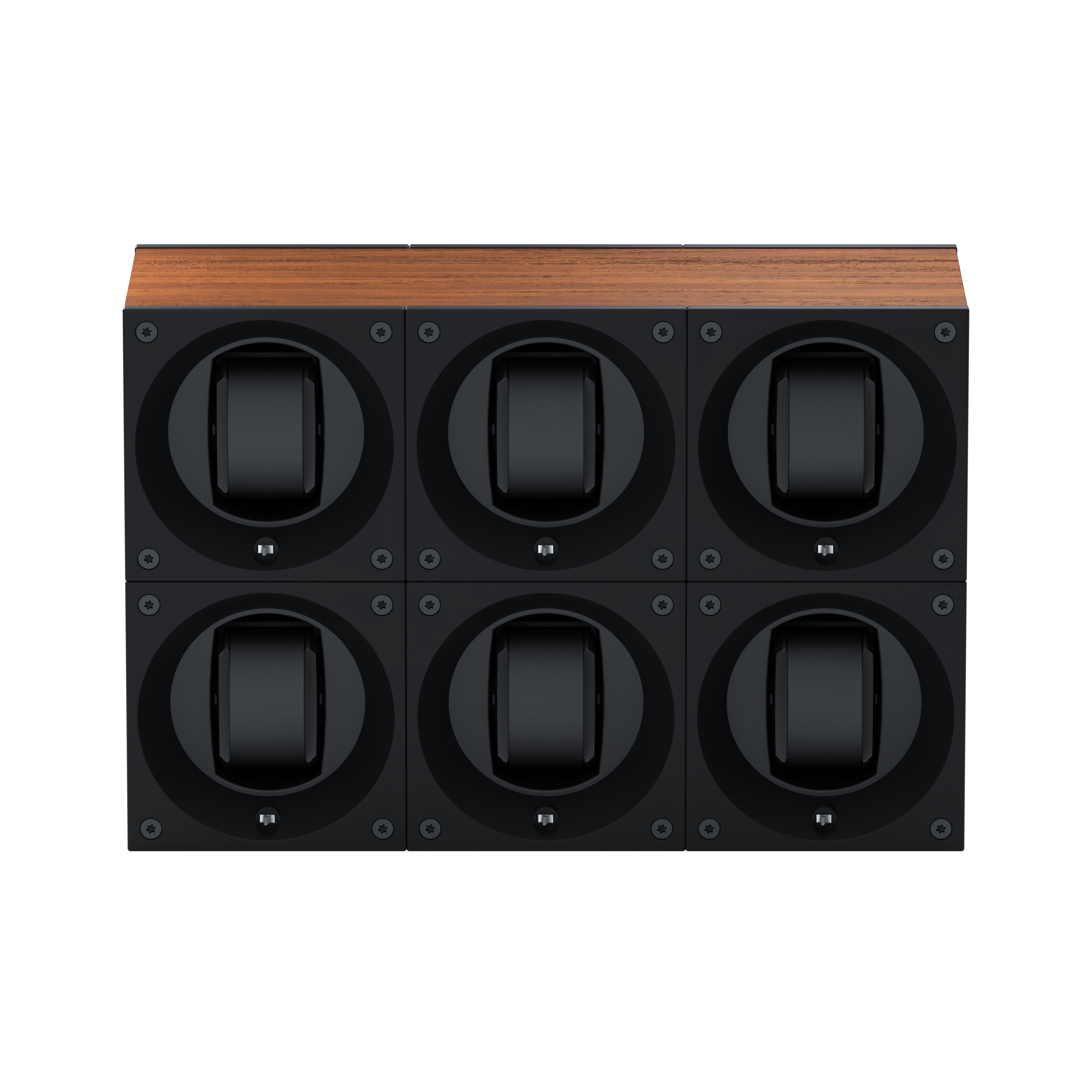 Masterbox 6 Oak Wood Watches: rotating case for automatic watches