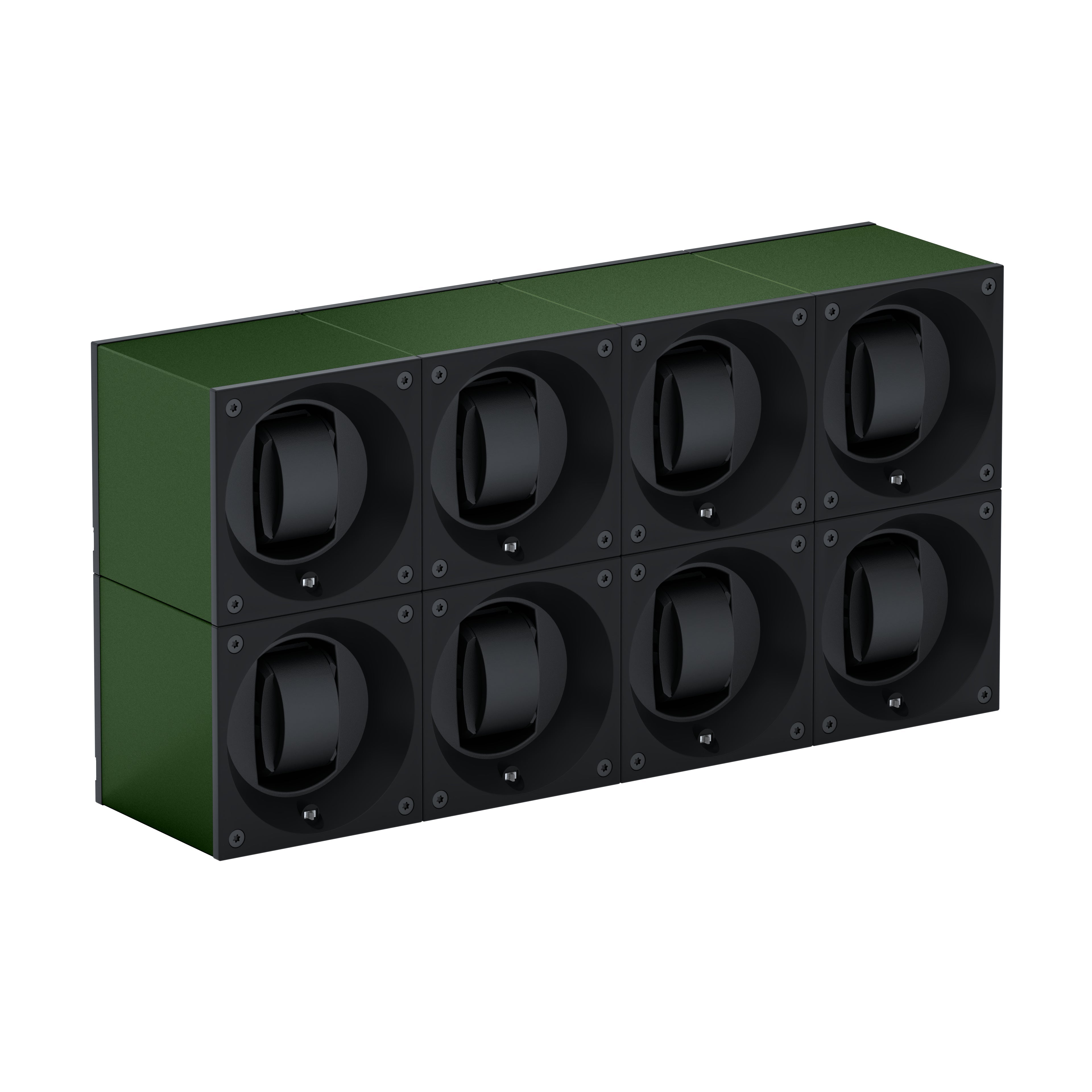 Automatic watch winder: Masterbox 8 watches Dark Green Aluminum