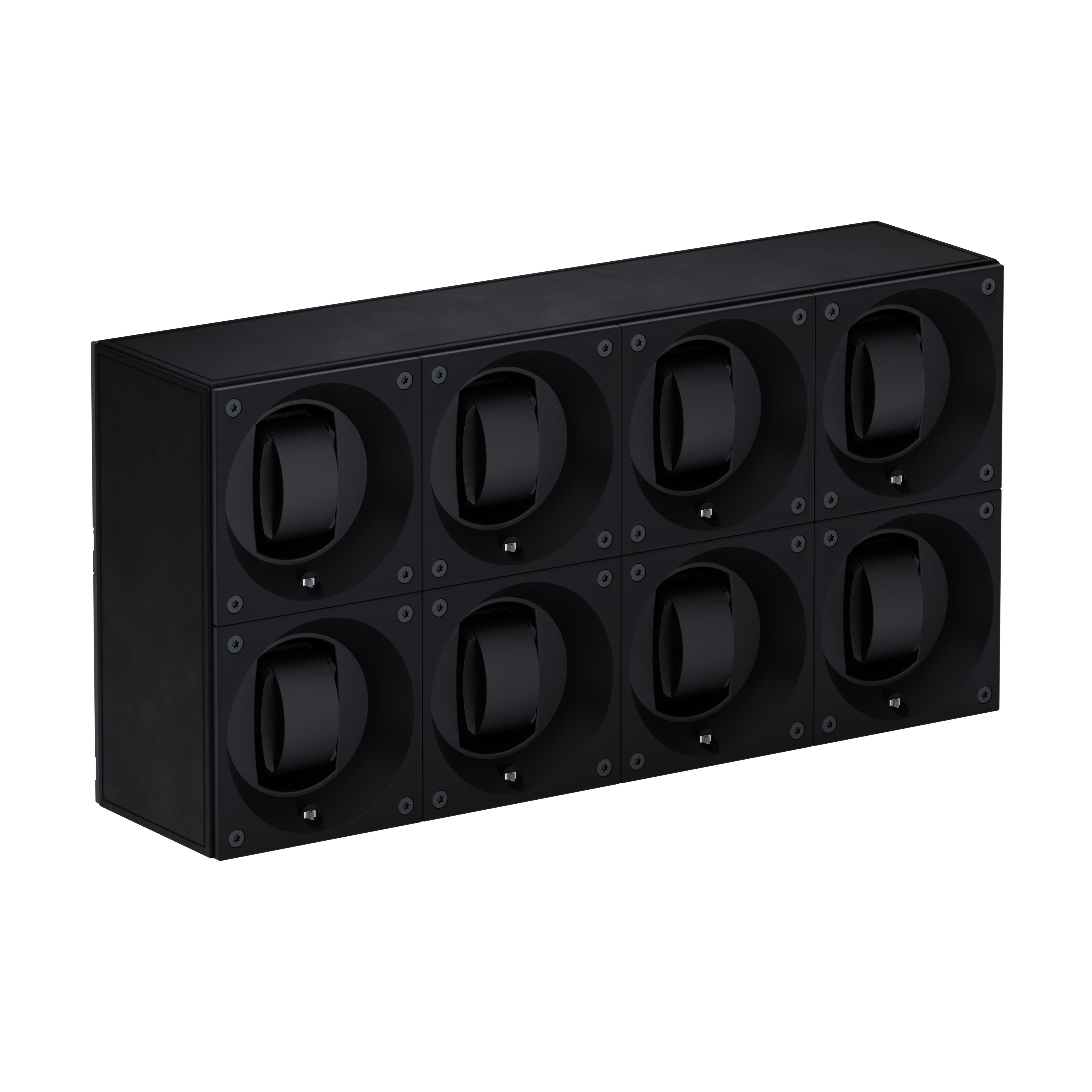 Automatic watch winder: Masterbox 8 watches Black leather