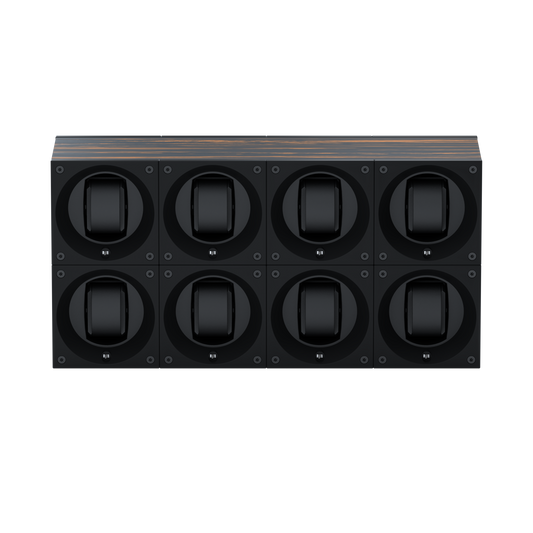 Masterbox 8 watches Palm Wood: rotating case for automatic watches