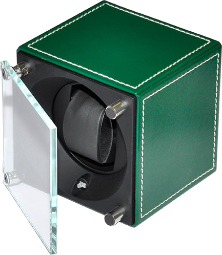 DISCONTINUED & RARE: Green Leather with white stitches | 1 watch