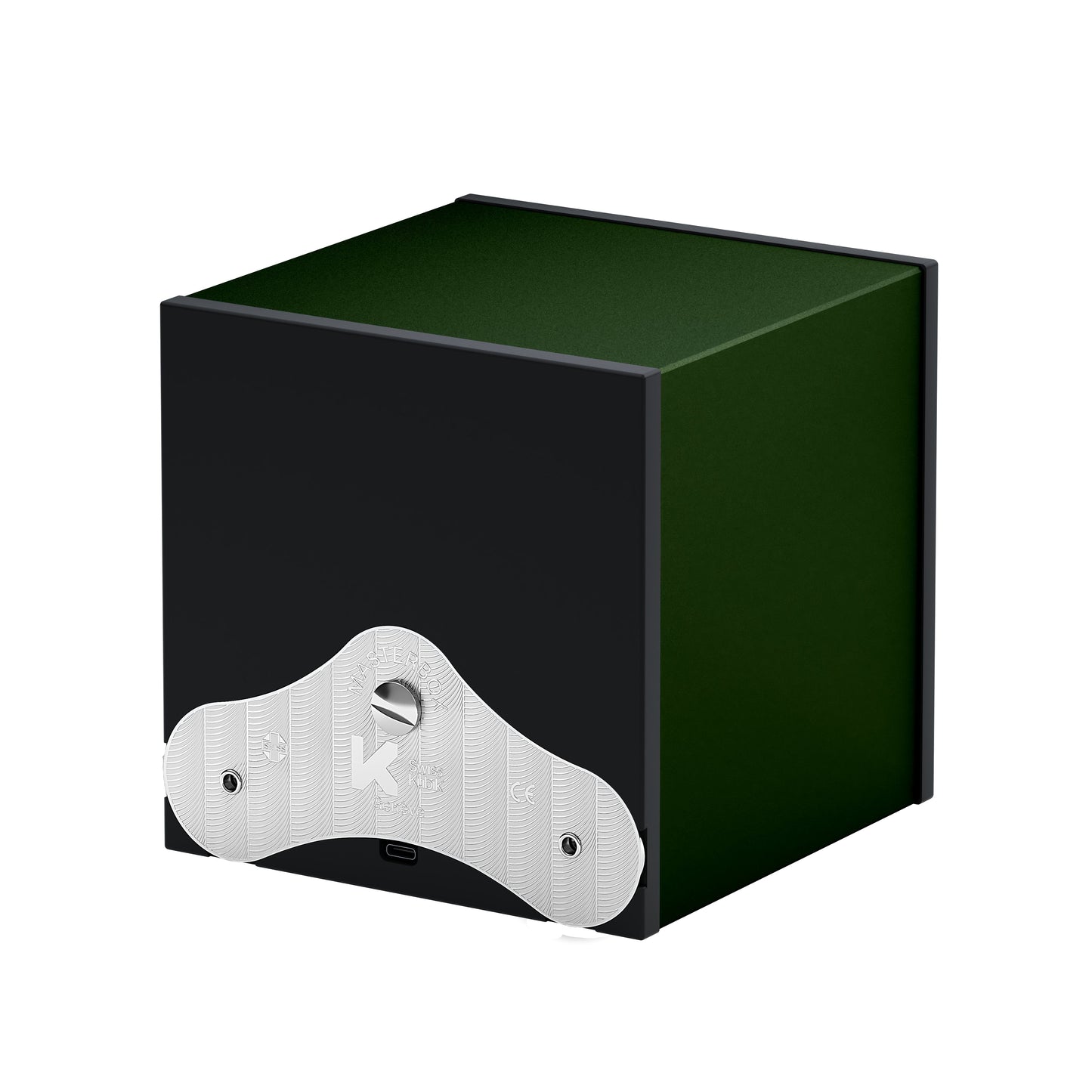 SwissKubik: Masterbox Automatic Watch Winder Dark Green Aluminum 1 watch