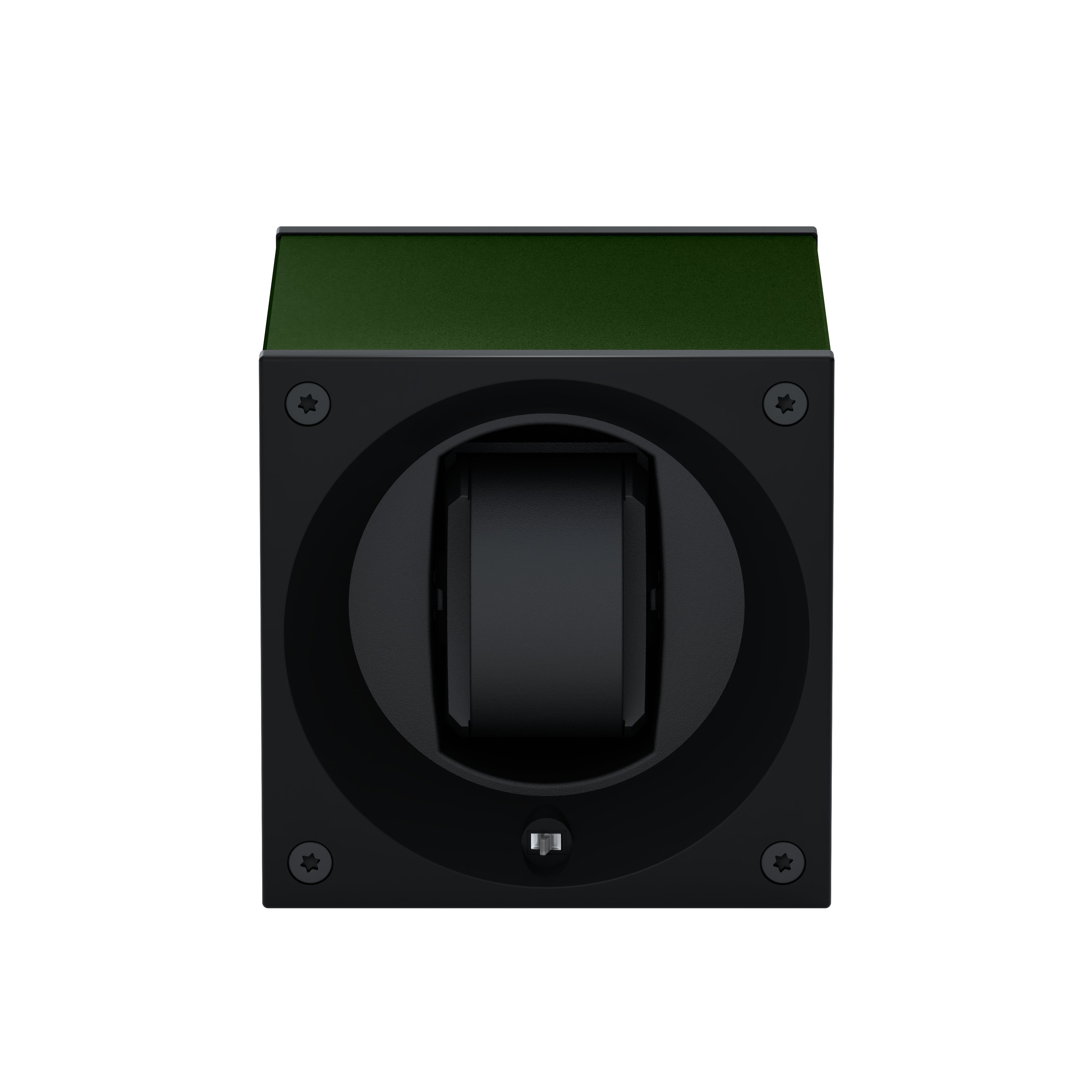 Masterbox 1 Dark Green Aluminum Watch: rotating case for automatic watches
