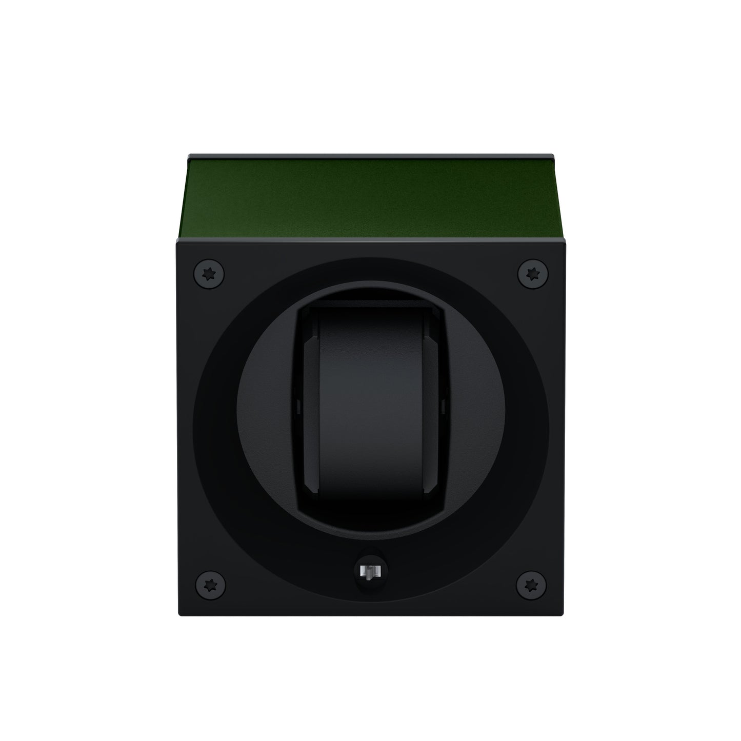 Masterbox 1 Dark Green Aluminum Watch: rotating case for automatic watches
