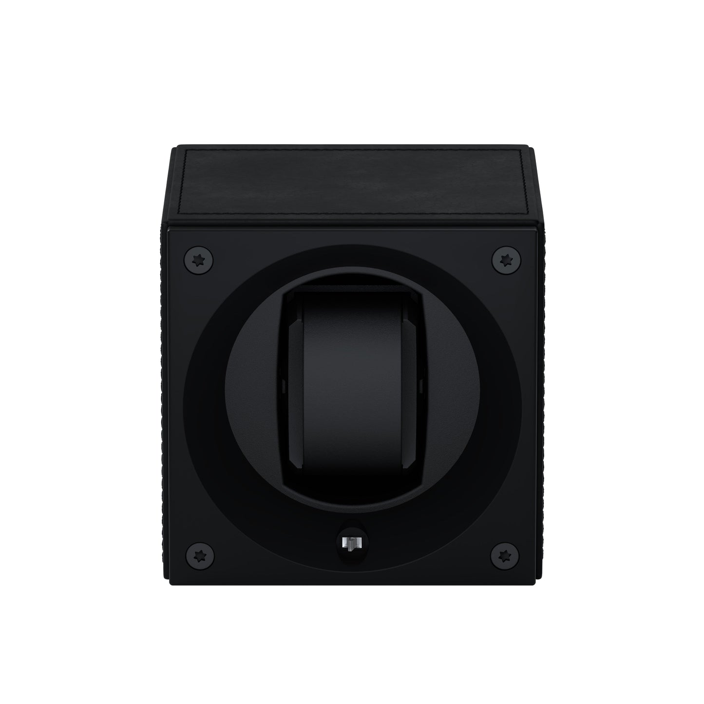 Masterbox 1 Black Leather Watch: rotating case for automatic watches