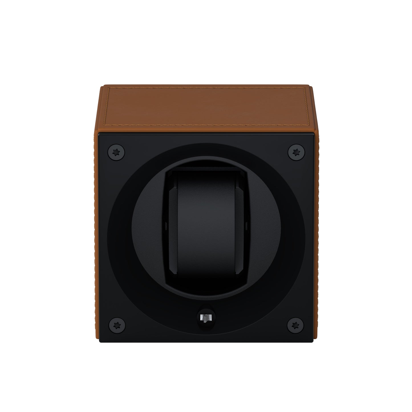 Masterbox 1 Cognac Leather Watch: rotating case for automatic watches