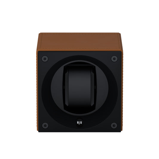 Masterbox 1 Cognac Leather Watch: rotating case for automatic watches