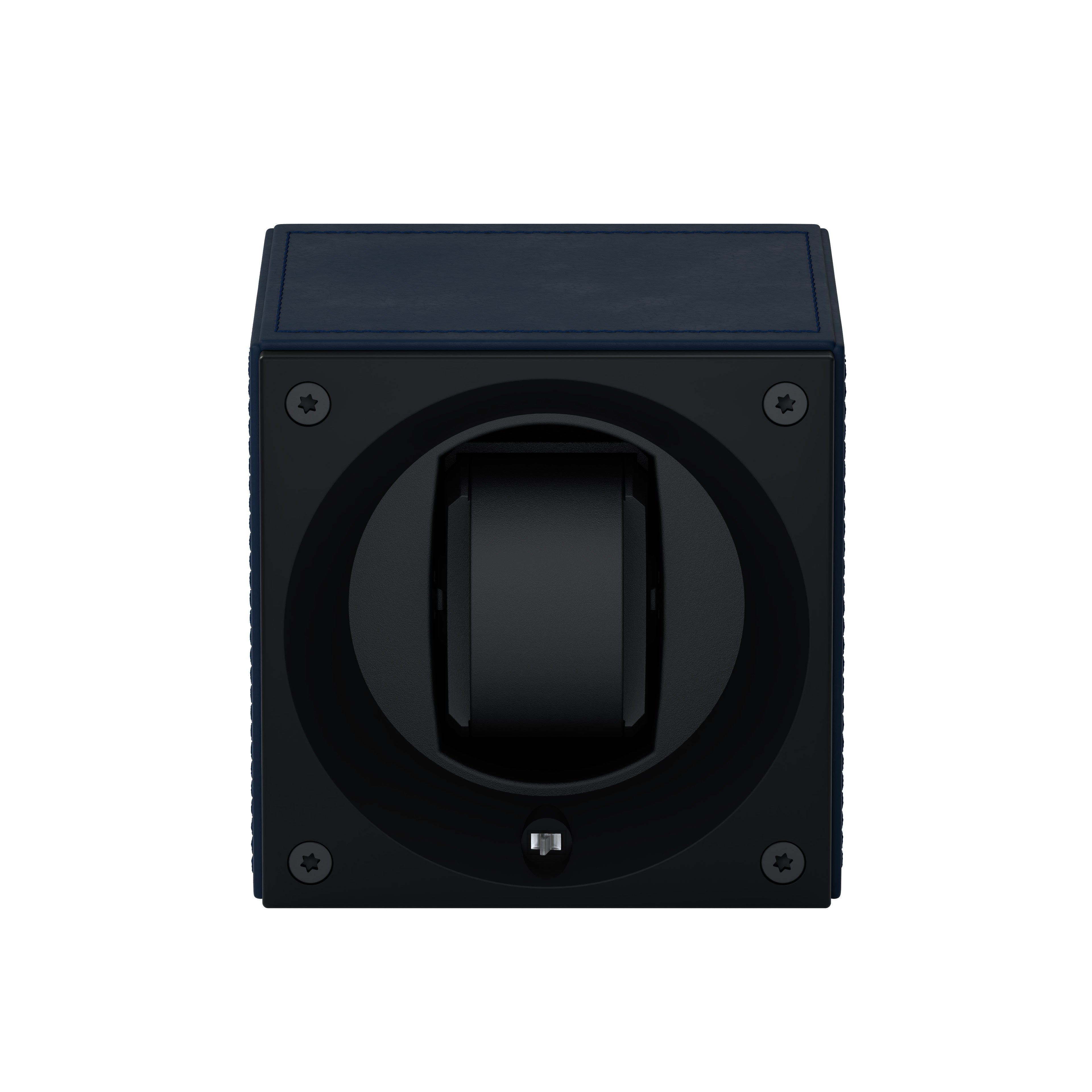 Masterbox 1 Navy Blue Leather Watch: rotating case for automatic watches