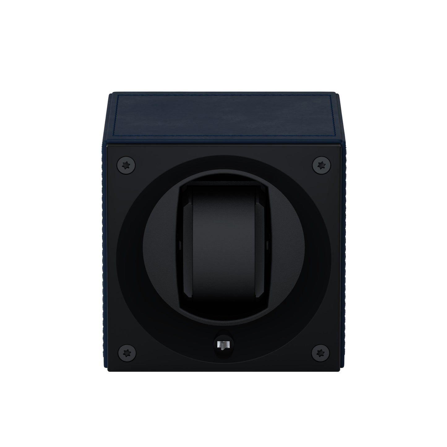 Masterbox 1 Navy Blue Leather Watch: rotating case for automatic watches