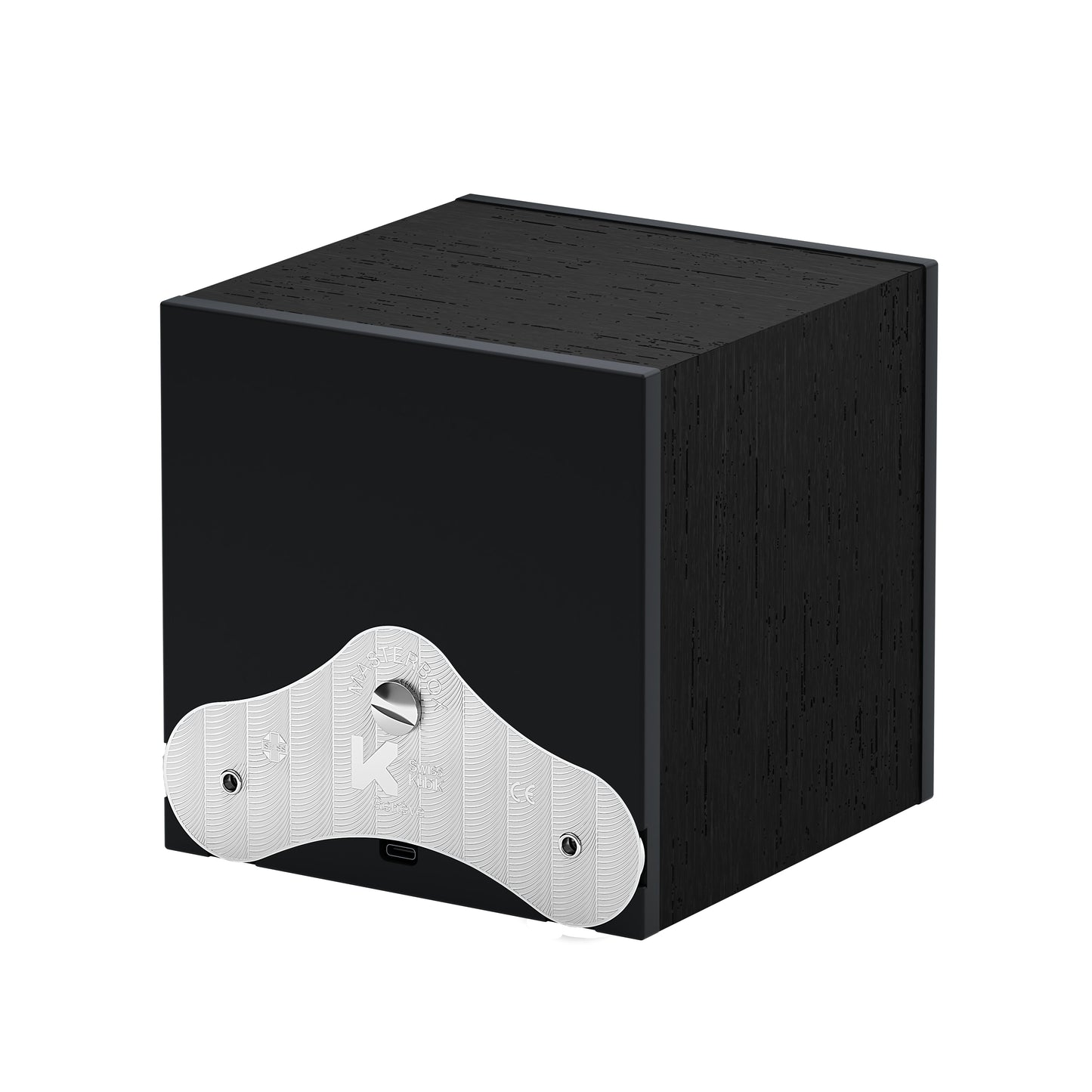 SwissKubik: Masterbox automatic watch winder in Wenge Wood, Black, for 1 watch