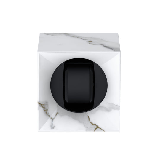 Startbox 1 Metamorphik White Carrara watch: rotating case for automatic watches