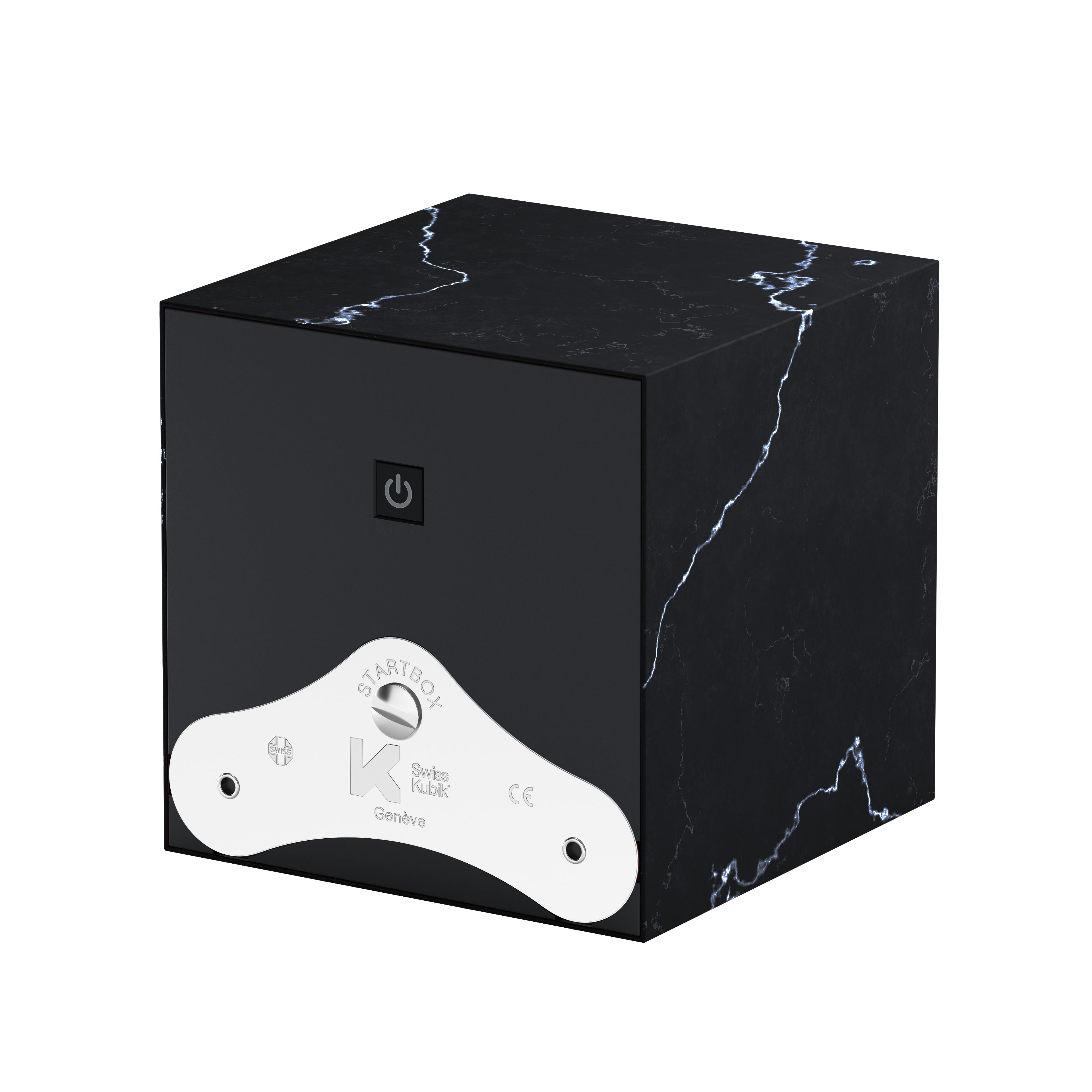 SwissKubik: Metamorphik Black Marquina automatic watch winder for 1 watch