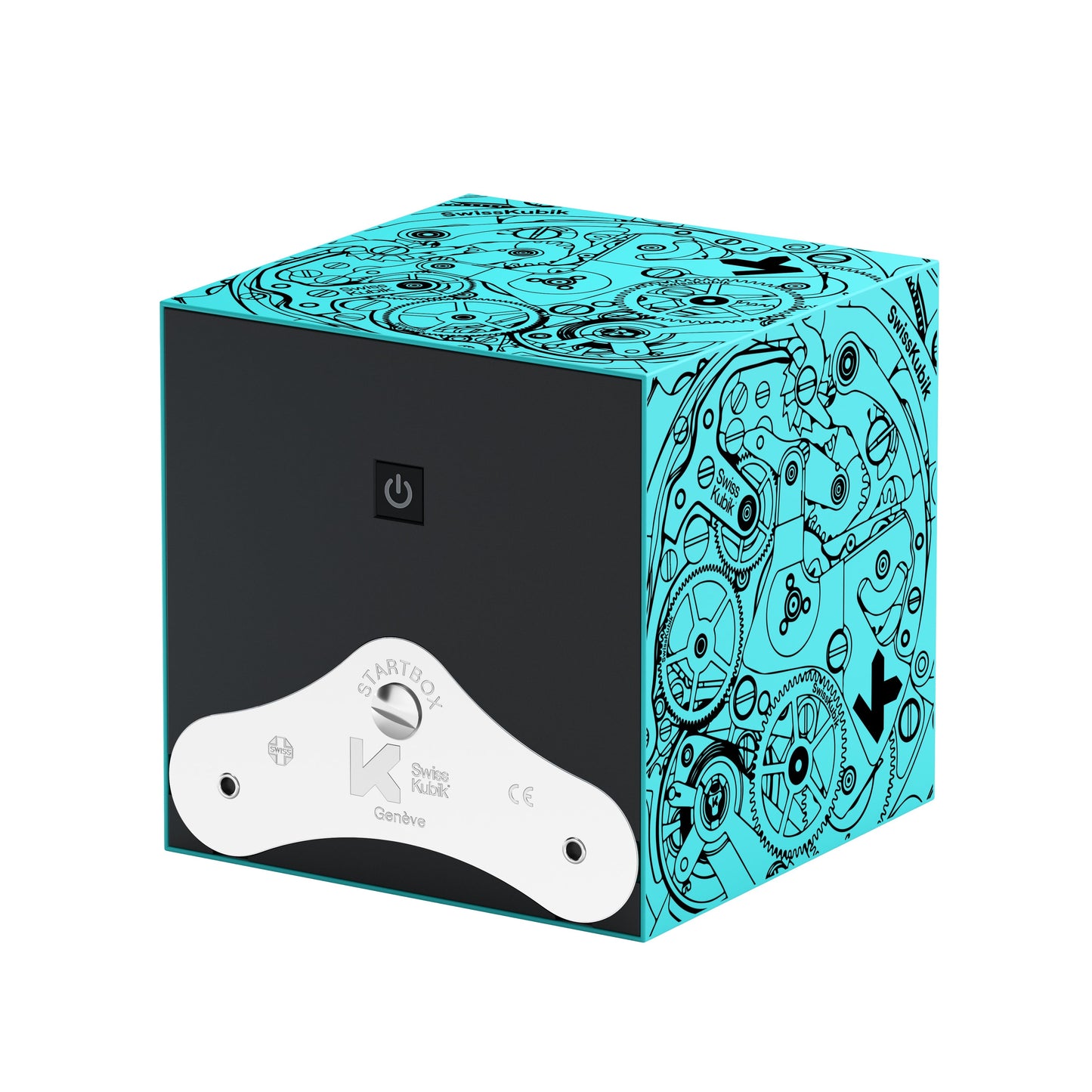 Startbox 1 Soft Touch Turquoise watch: rotating case for automatic watches