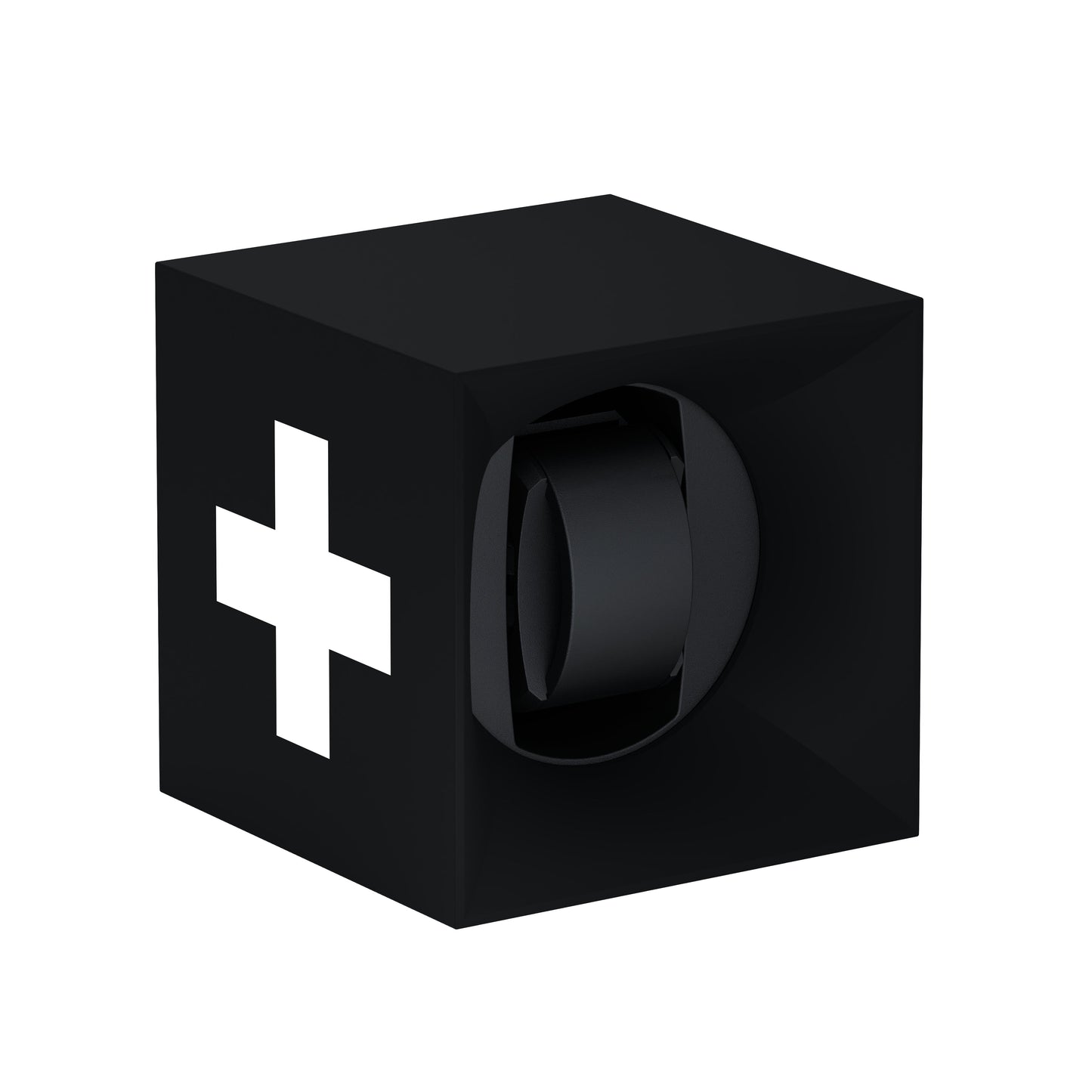SwissKubik: Startbox Soft Touch Black automatic watch winder for 1 watch