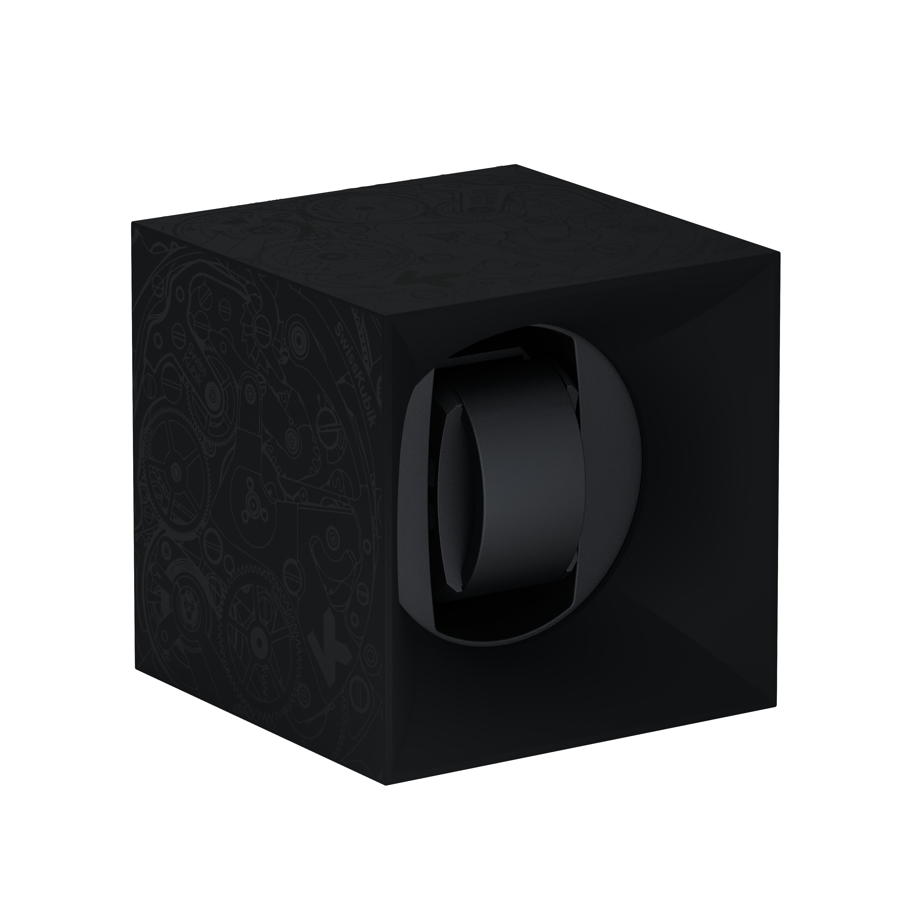 SwissKubik: Startbox Soft Touch Black automatic watch winder for 1 watch