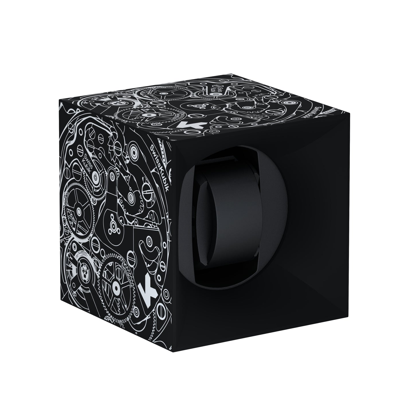 SwissKubik: Startbox Soft Touch Black automatic watch winder for 1 watch