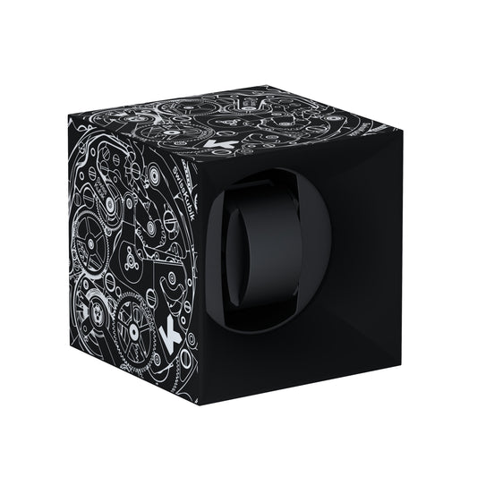 SwissKubik: Startbox Soft Touch Black automatic watch winder for 1 watch