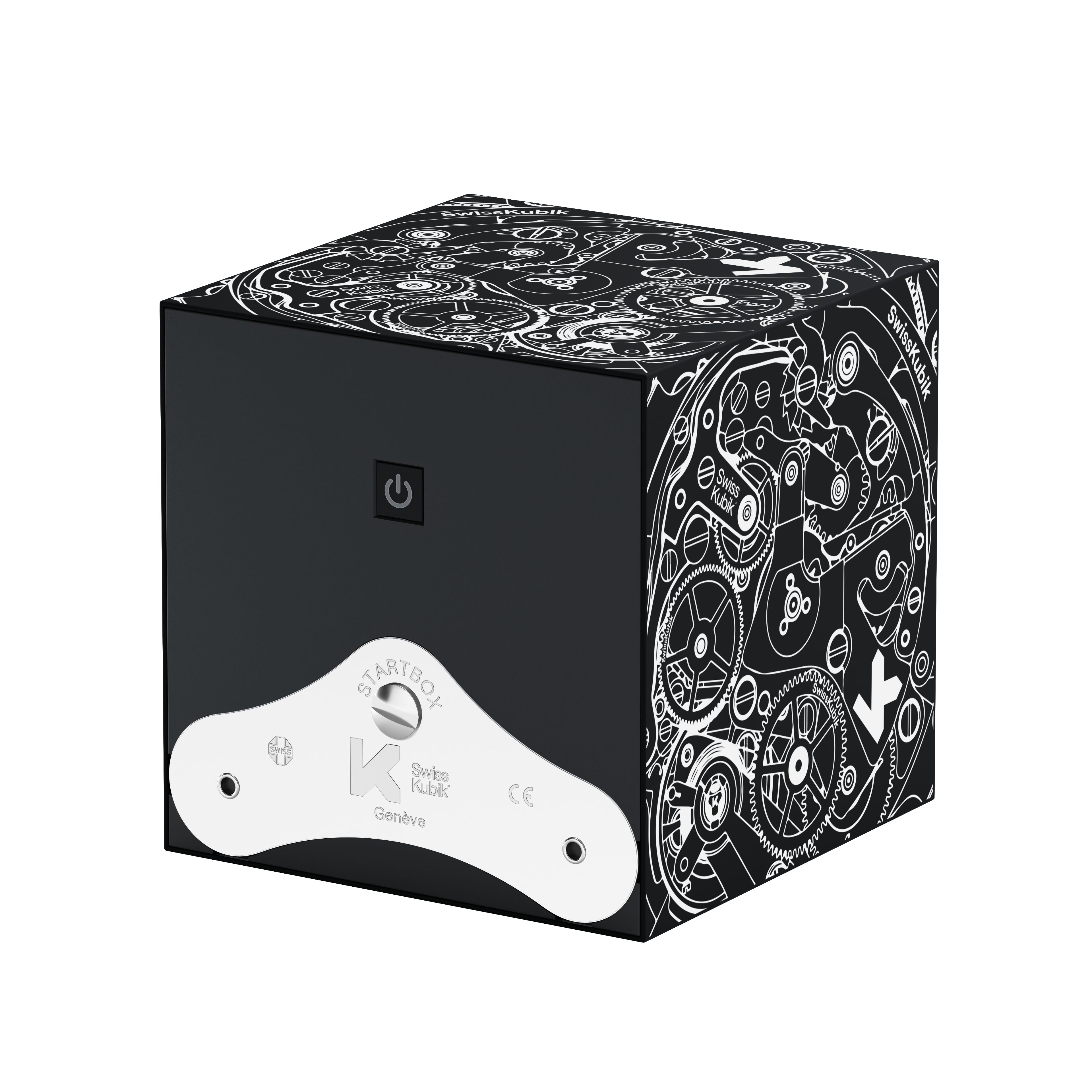 Startbox 1 Soft Touch Black watch: rotating case for automatic watches